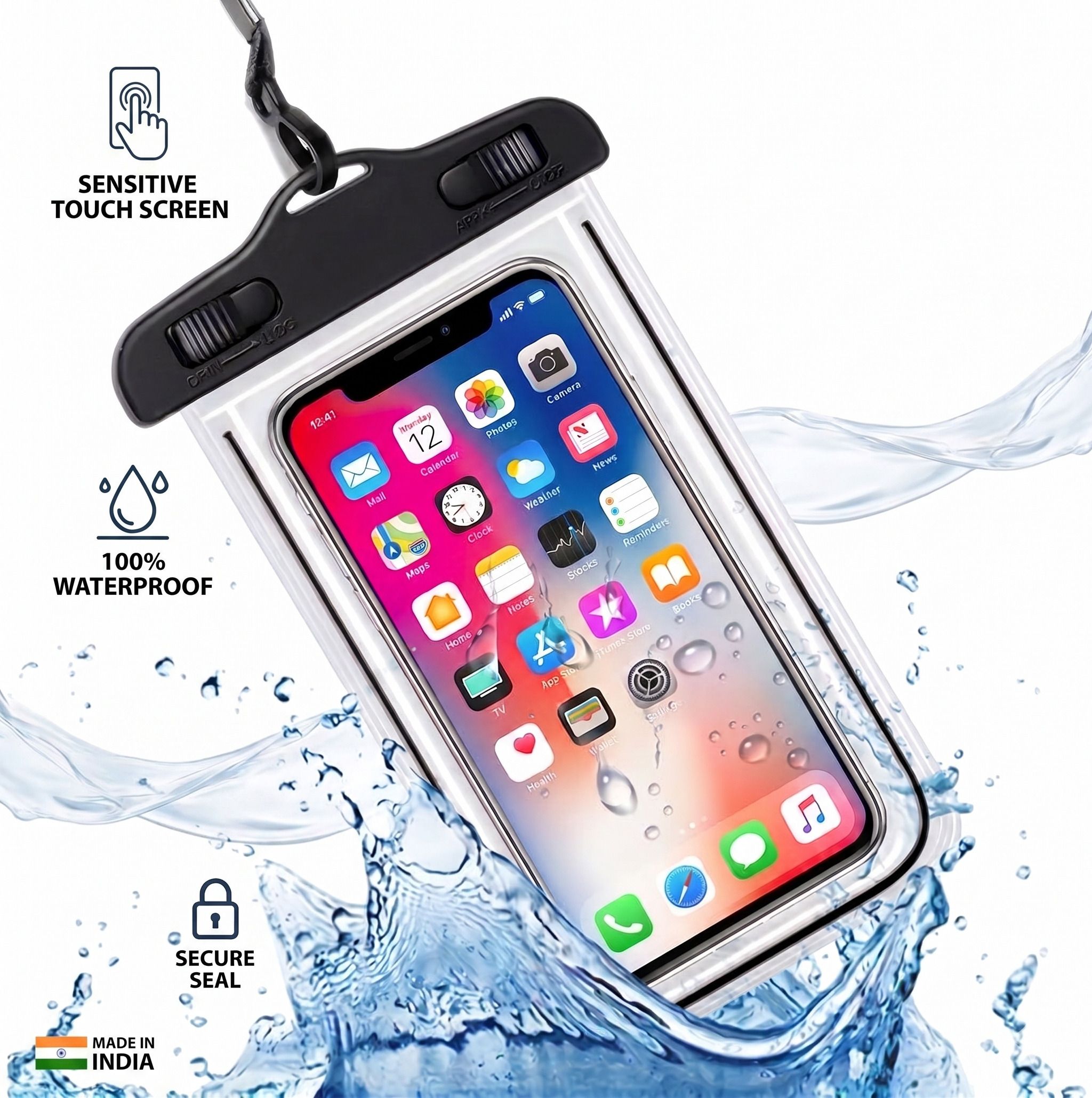 Pouch for Mobile Waterproof Cover, Dust Protective Cover Bag, Mobile Rain Pouch-image-40