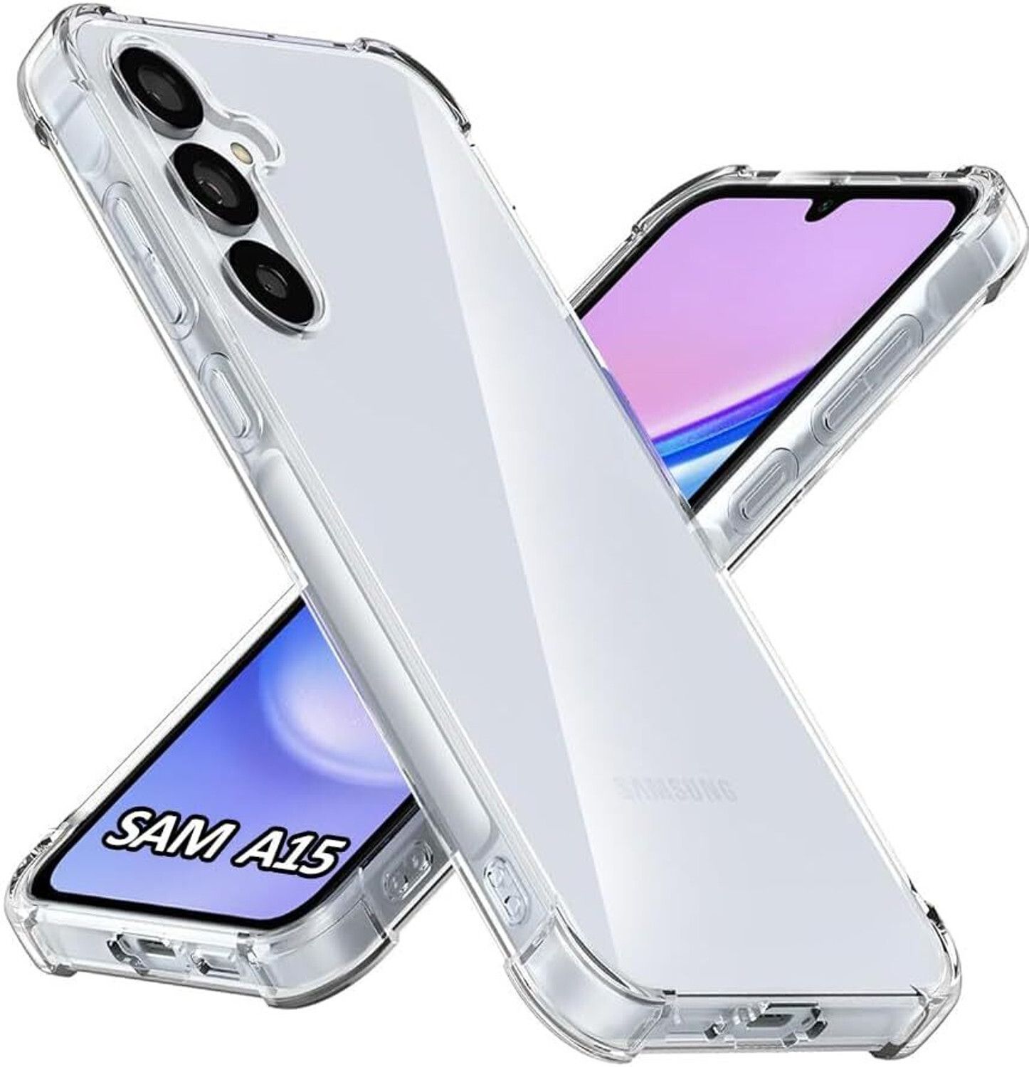 Back Cover for Samsung Galaxy A15 5G / A15 4G Bumper Silicon Transparent Case-image-37