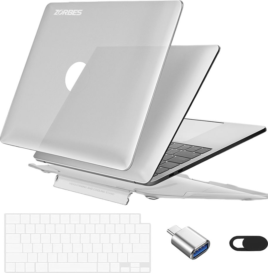 pericat Laptop Case for MacBook Air 13.6 inch with Keyboard Cover Adapter Privacy Shield Combo Set-picture-33