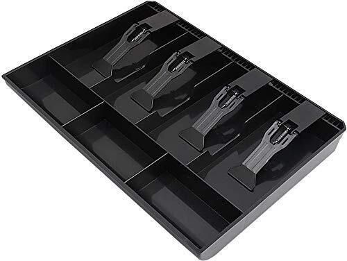 ABS Plastic Cash Drawer, 4 Cash and 3 Coin Organizer for Supermarket, Cash Box