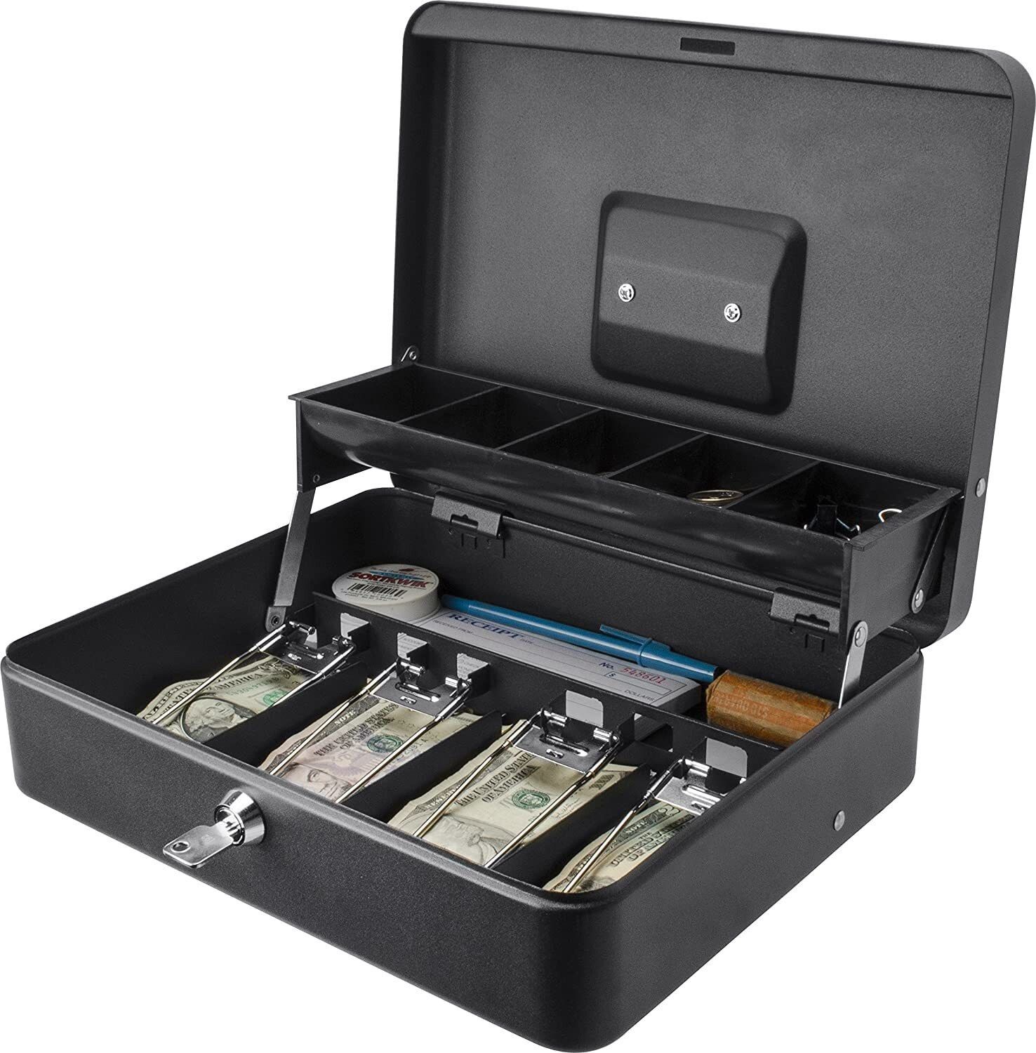 mohak Security Safe Metal Locker Box; Money Tray and Coin Cash Box-picture-12
