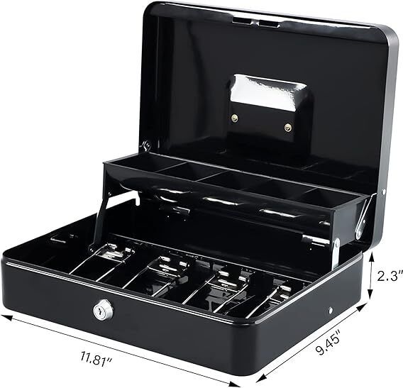 storehamz Money Box 5 Coin Slots and 4 Note Compartments Cash Box-picture-38