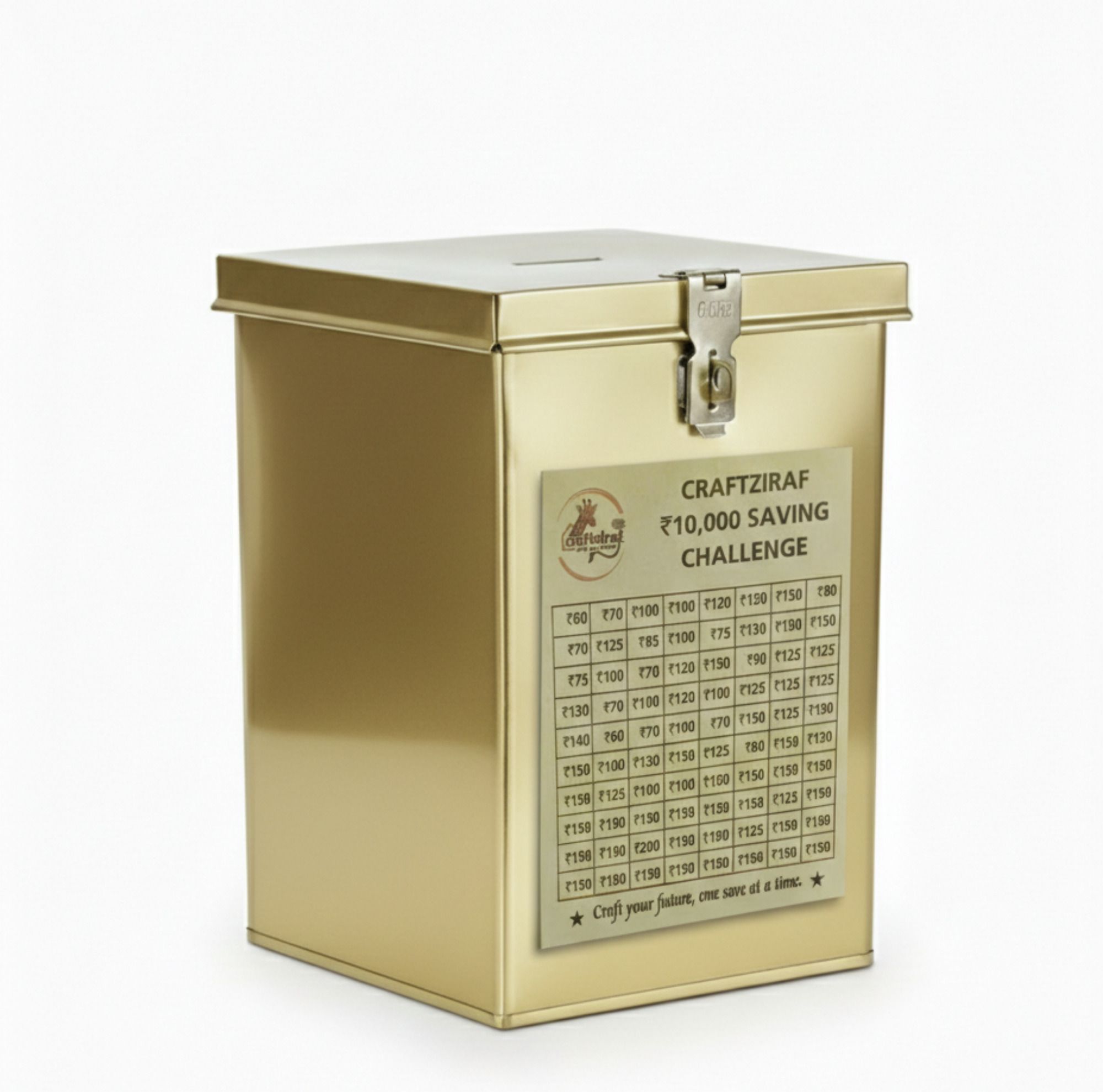 craftziraf Money Box Tracker Lockable Gullak Undiyal Cash Box-picture-20