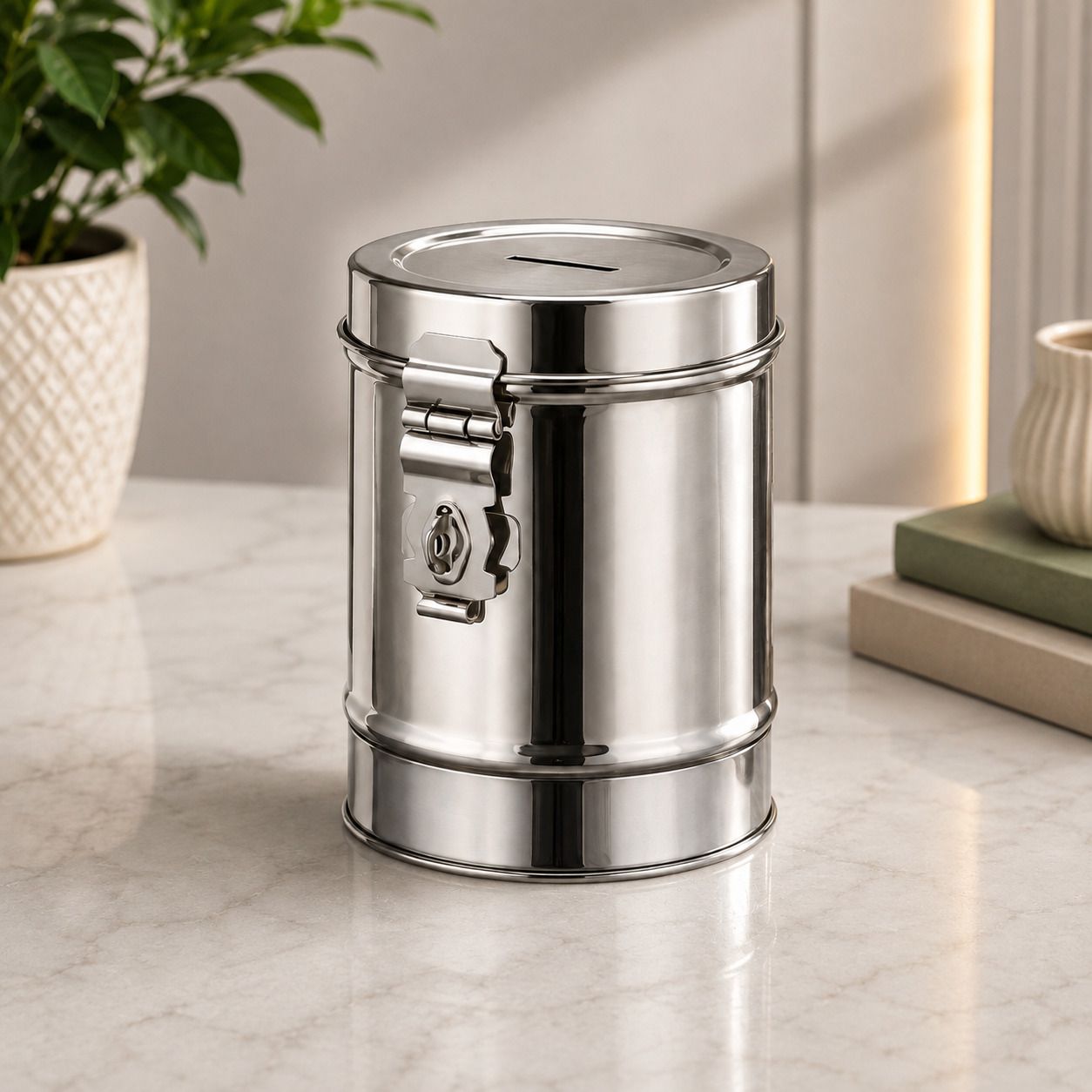 sajjan stainless steel money saving box Cash Box-picture-33