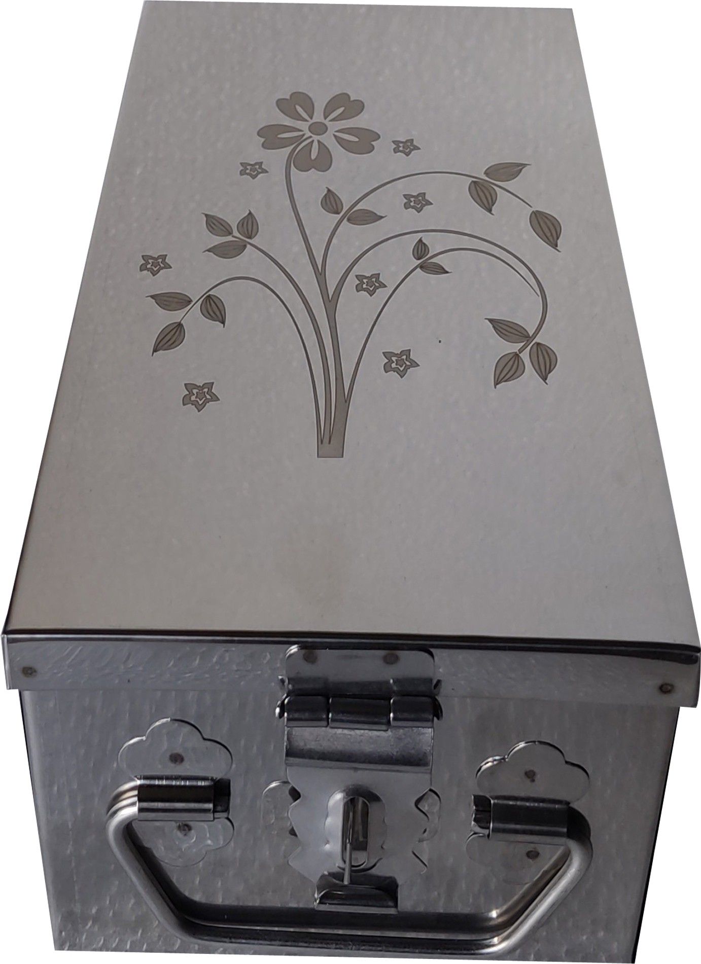 Stainless Steel Storage Box Organizer Vanity Box-8 Inch. Cash Box-image-46