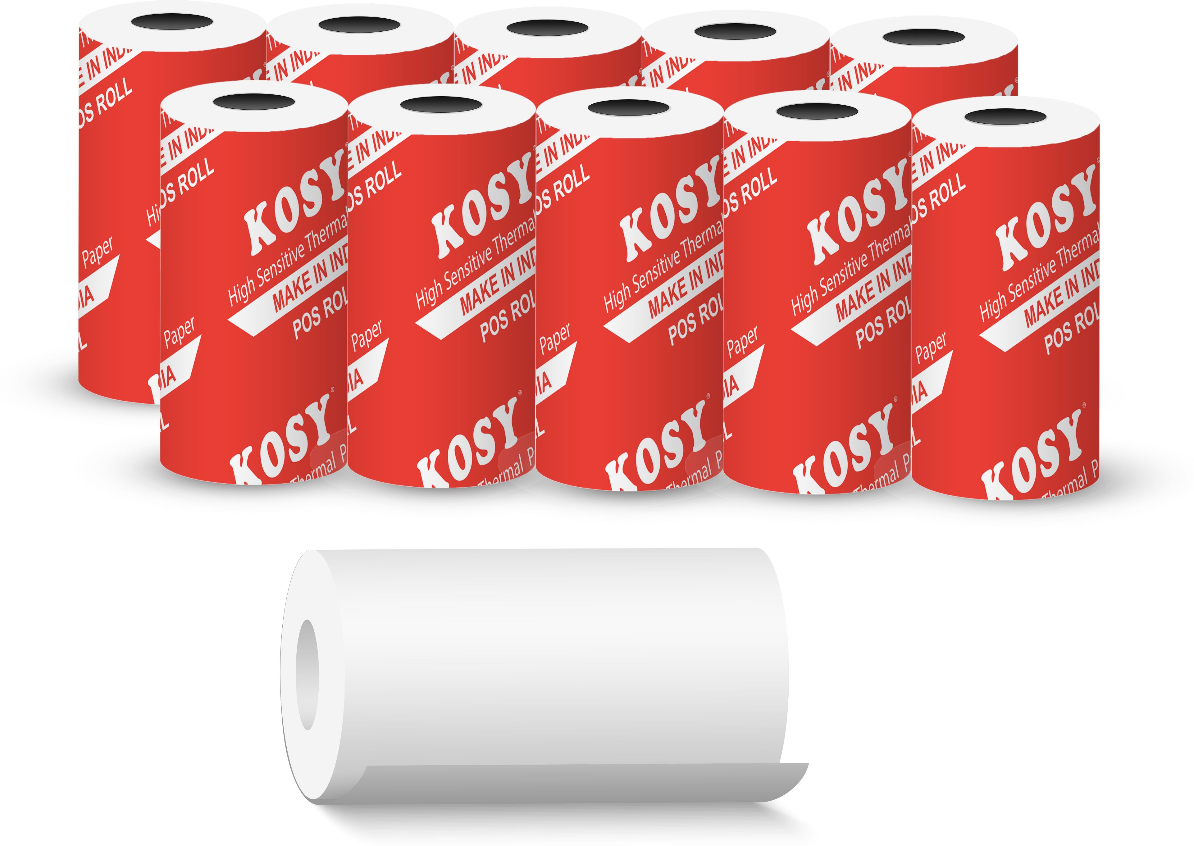 kosy POS Thermal Paper Roll Pack of 10 Swipe Machine Receipt Paper Thermal Cash Register Paper-picture-15