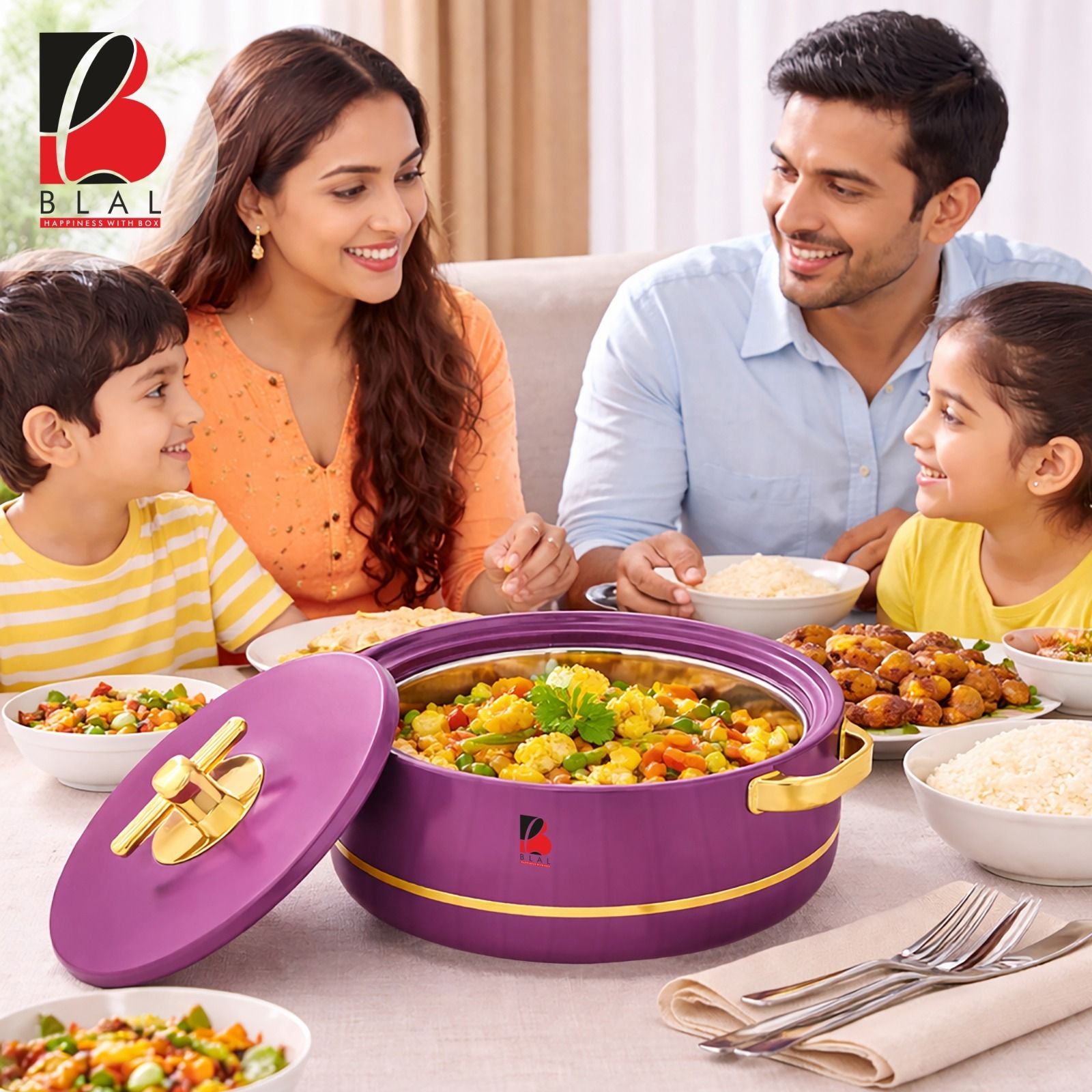 blal Deluxe 3000 Plastic Inner Stainless Steel Casserole, Hot Pot Thermoware Casserole-picture-38