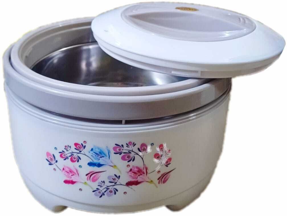 blal Delta Big 3000 Plastic Inner Stainless Steel Casserole, 2 Litres,White Thermoware Casserole-picture-24