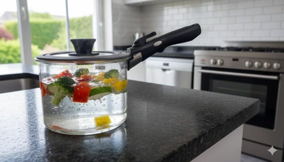 Modern Kitchen Cookware Boiling Soup Noodles Cook and Serve Casserole-image-33
