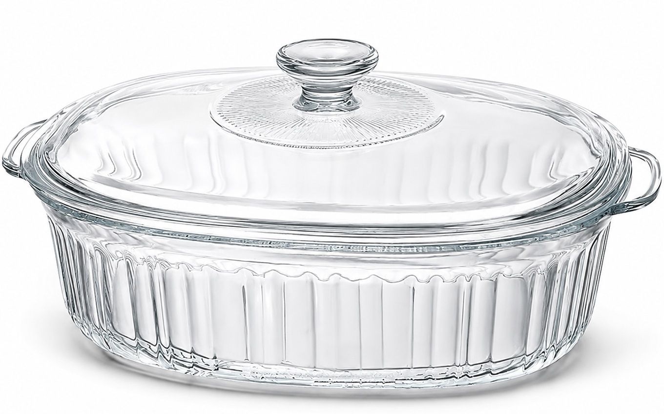 Glass Casserole Dish 2.8L with Glass Lid Serve Casserole-image-7
