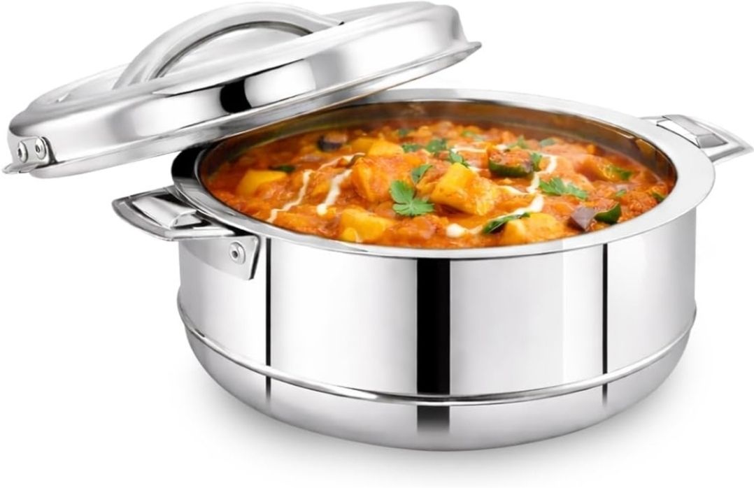 Hot and cold Double Wall Insulated Stainless Steel 3500ML Thermoware Casserole-image-18
