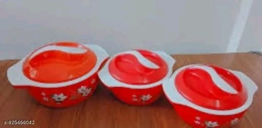 abc Red casserole set of 3 Pack of 3 Thermoware Casserole Set-picture-3
