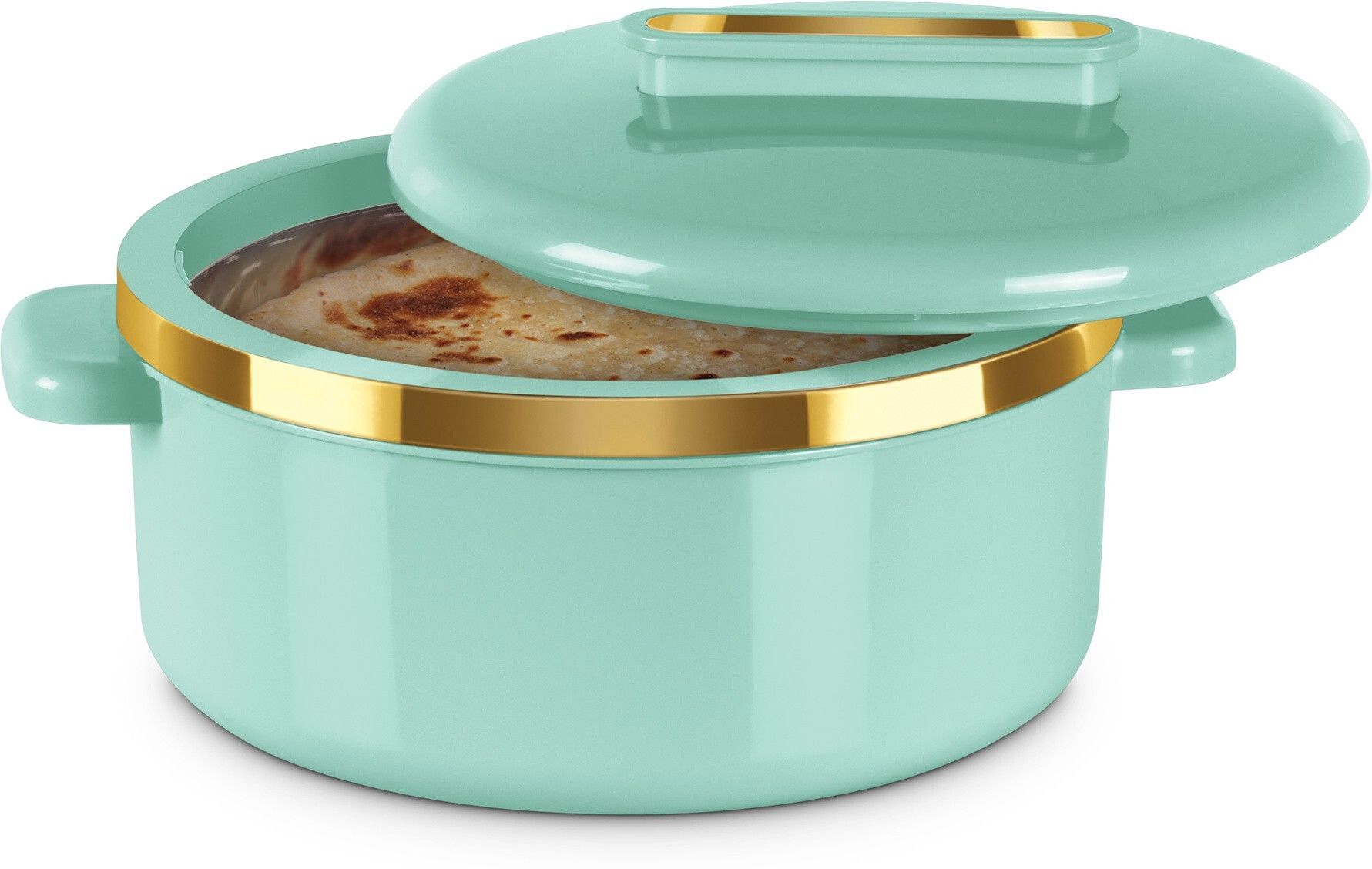 Curve 2500 Inner Stainless Steel Casserole, 2.15 Litres, Light Green Serve Casserole-image-38