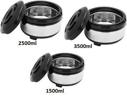 Roti Box |Hot Pot| Pack of 3 Serve Casserole Set (1500 ml, 2500 ml, 3500 ml) Pack of 3 Thermoware Casserole-image-6