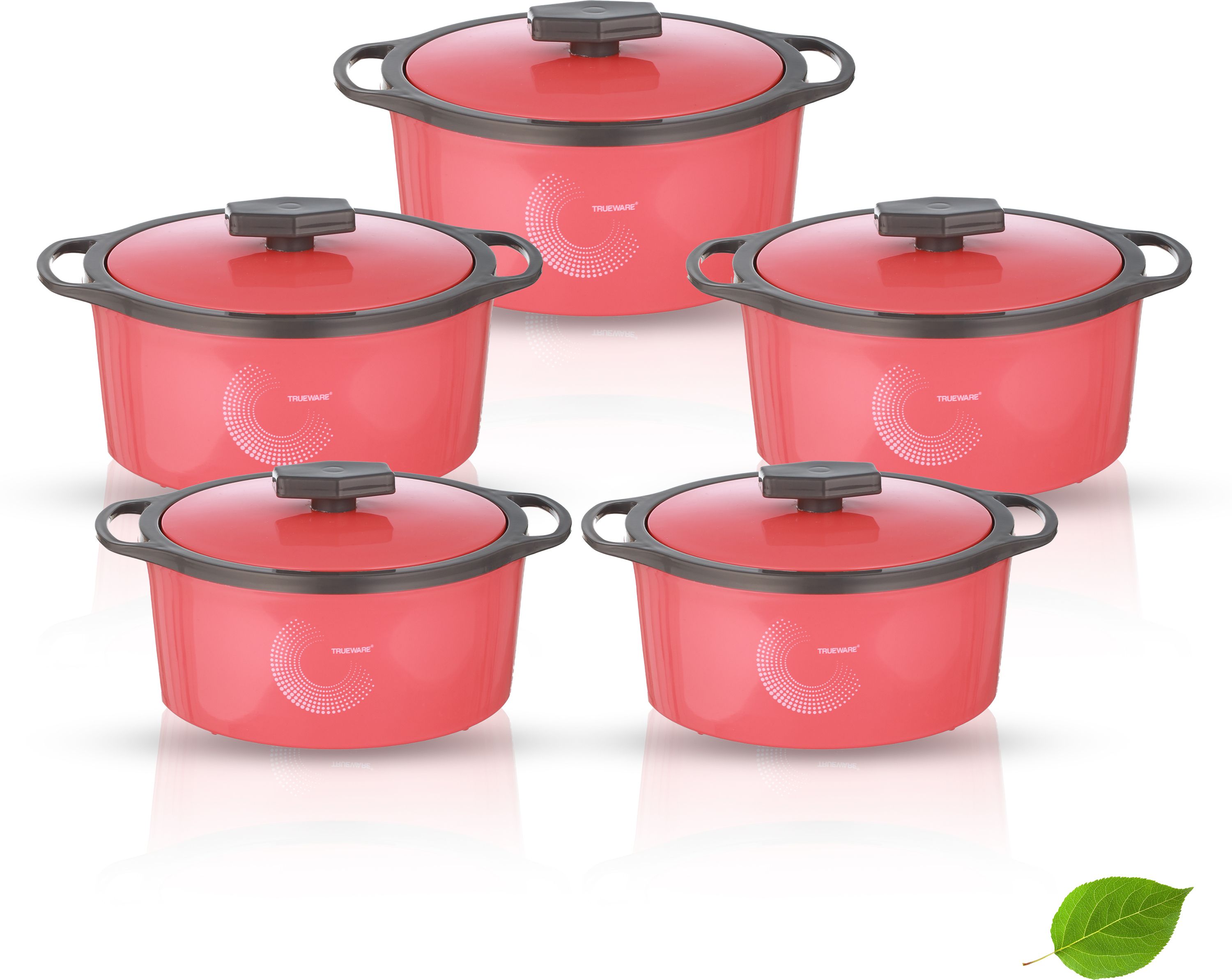 Orchid Inner Steel Blue BPA Free | Food Grade | PU Insulated Pack of 5 Thermoware Casserole Set-image-47