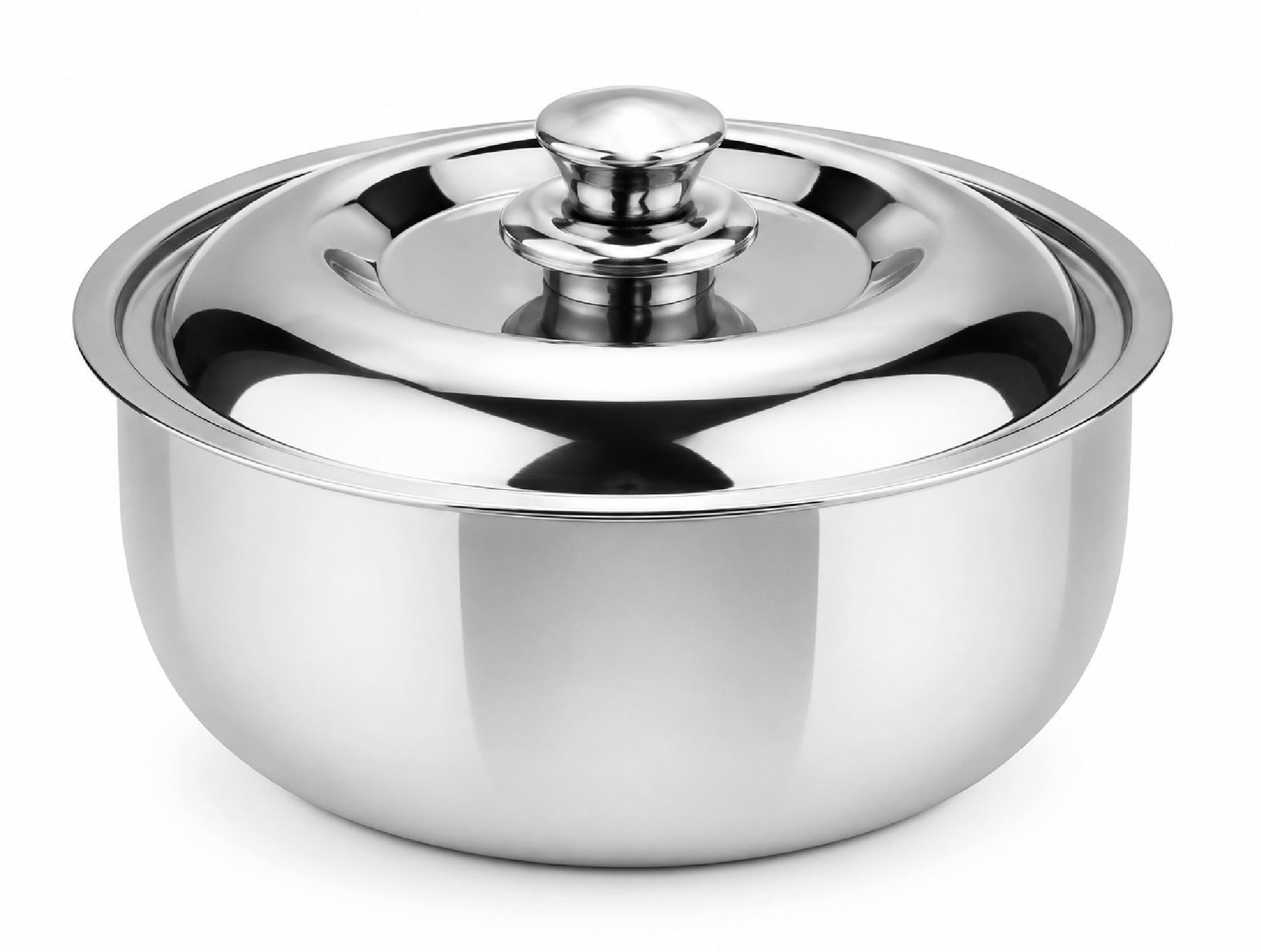 ms world Stainless Steel Roti Casserole, Insulated Hot Pot with Lid Serve Casserole-picture-2