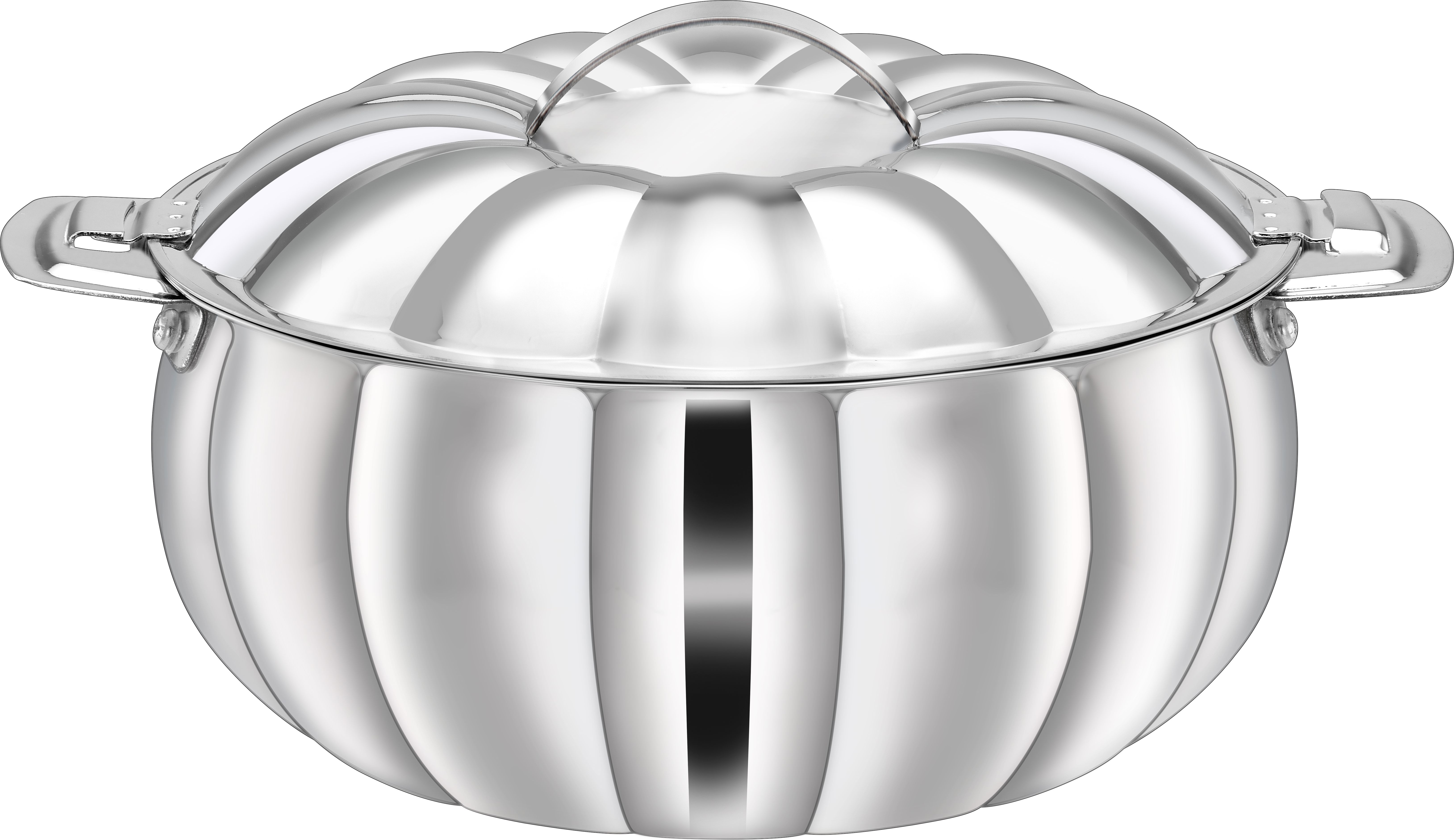 DIYA Silver Stainless Steel Insulated Serving Casserole with Lid|Hotpot&Hotbox Serve Casserole-image-2