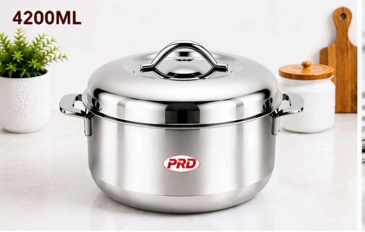 Stainless Steel Insulated Casserole | Double Wall Hot Pot | 1 Piece Serve Casserole-image-5