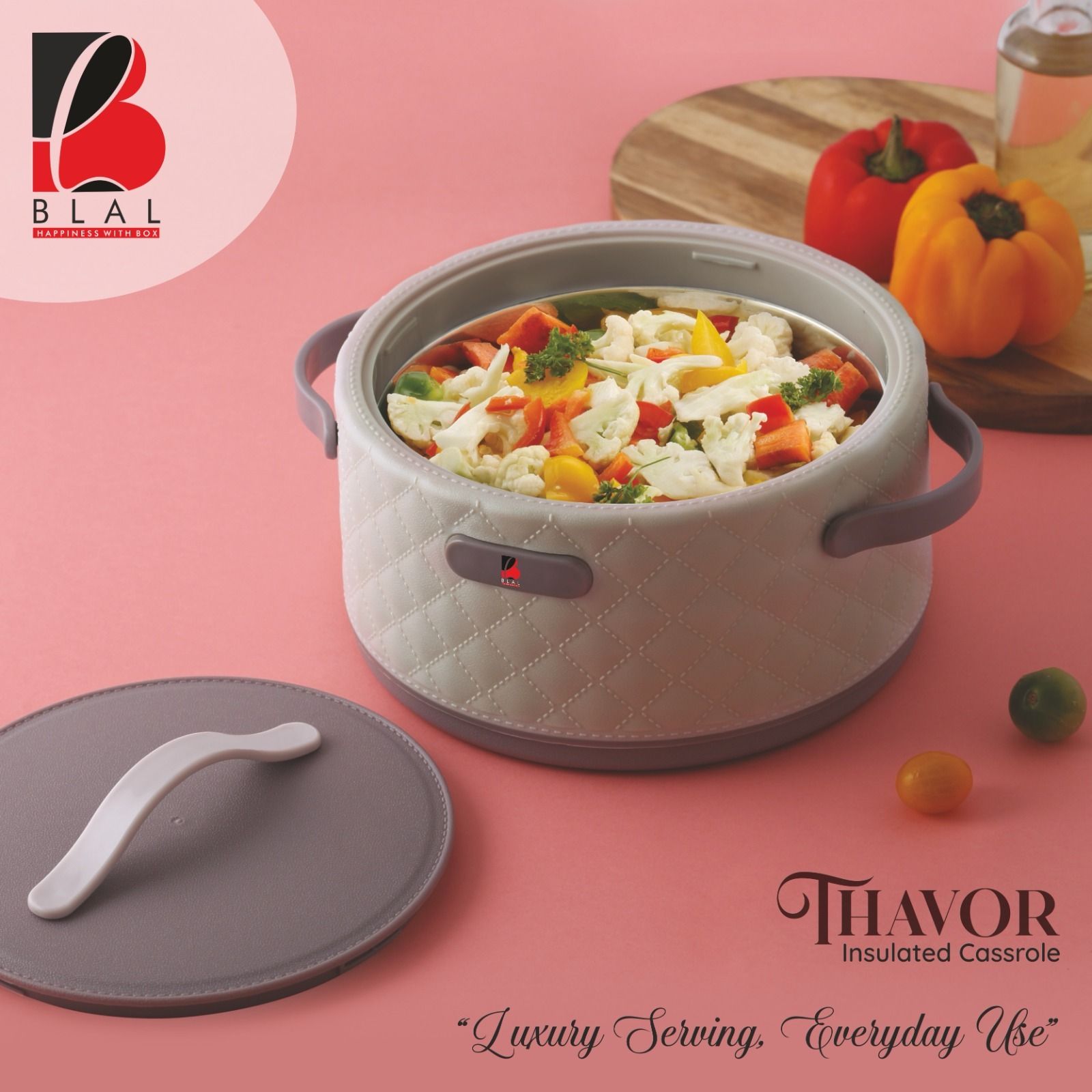 blal Thavor 3000 Inner Stainless Steel Insulated Thermoware Casserole Serve Casserole-picture-34
