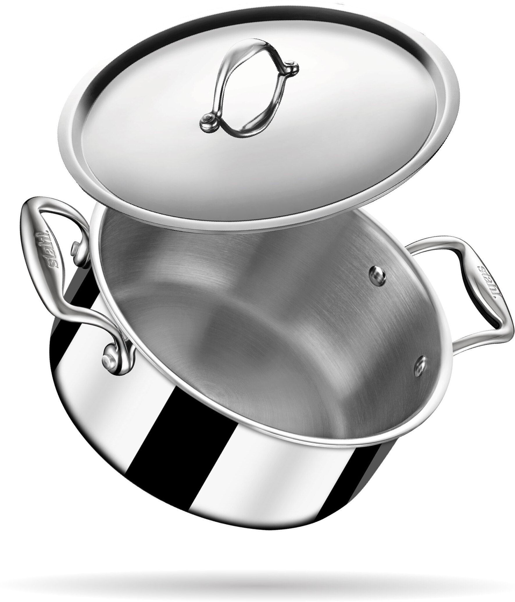 stahl Artisan Triply Stainless Steel 14 cm Cook and Serve Casserole-picture-17