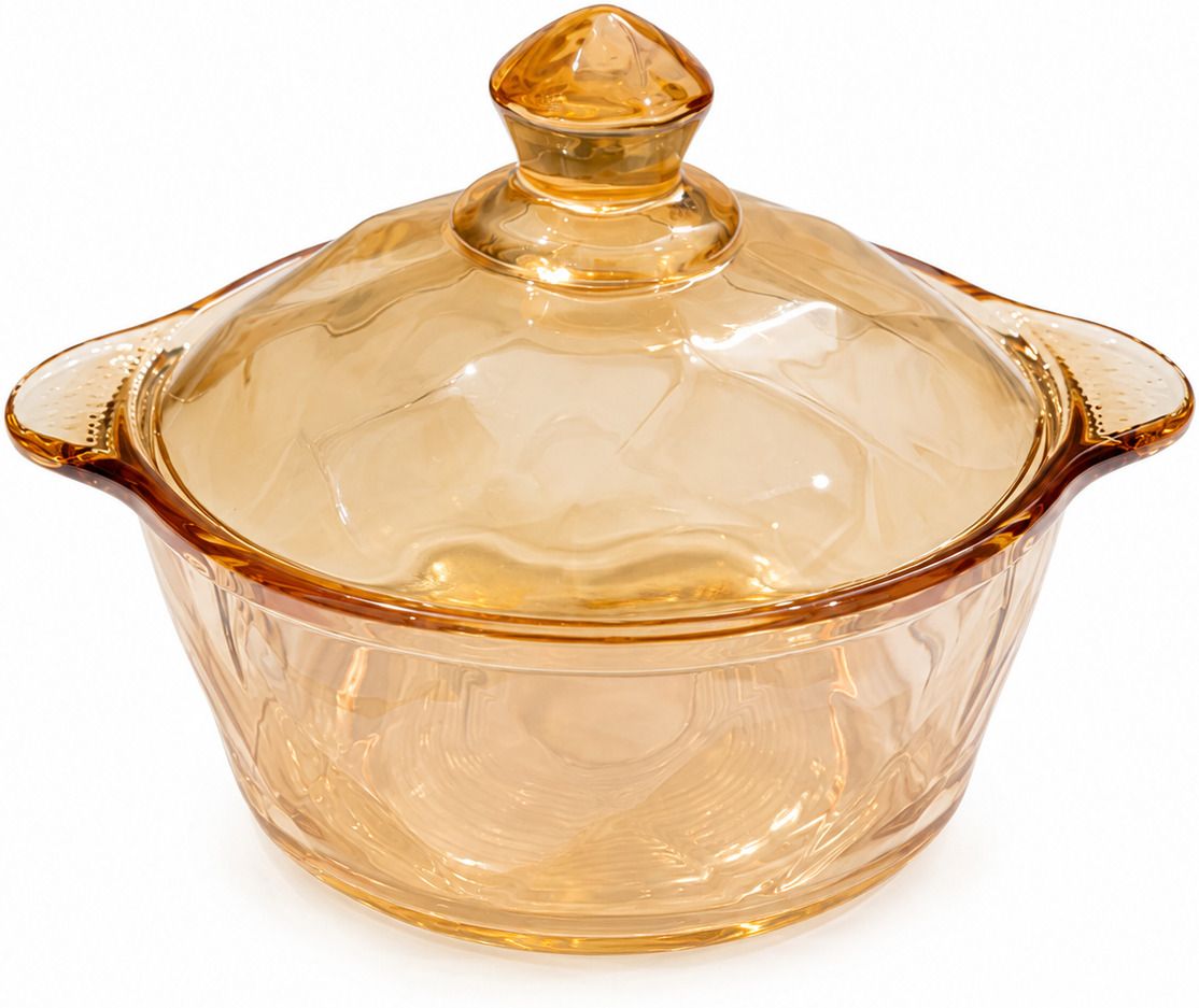 mds Amber CrystalServe 1500 Glass Casserole Serve Casserole-picture-0