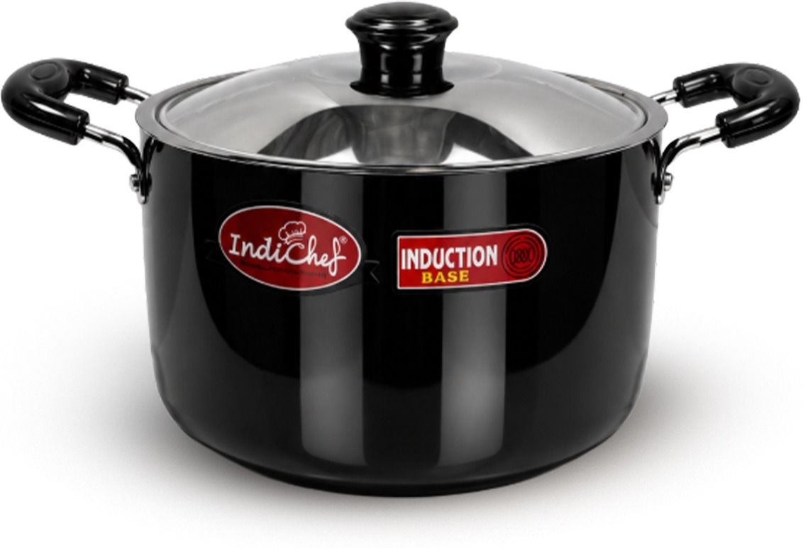 indichef Hard Anodised Casserole Gas Stove & Induction Friendly Cook and Serve Casserole-picture-48
