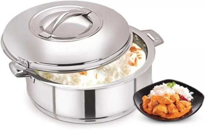 salasar Stainless Steel Classy Casserole & Serving bowl 1500ml |Hotpot| Thermoware Casserole-picture-44