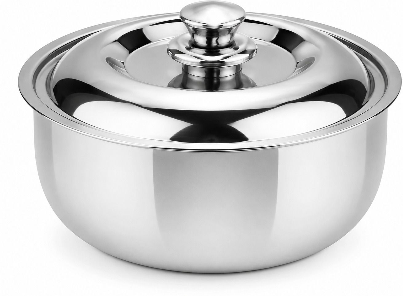 ms world Stainless Steel Roti Casserole, Insulated Hot Pot with Lid Serve Casserole-picture-1