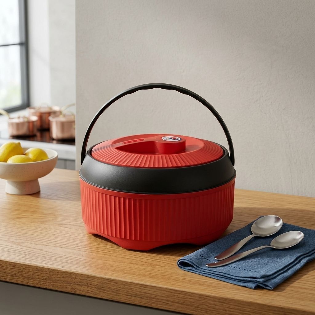 900ml Thermal Casserole Dish in Red Color Thermoware Casserole-image-41