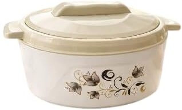 Stainless steel Insulated Casserole Hot Pot with Floral Print - Keep Food Fresh Serve Casserole-image-8