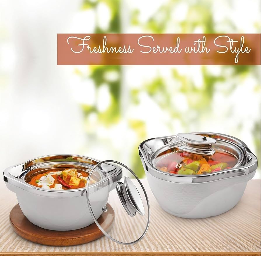 tavisha enterprises Bliss casserole Pack of 2 Serve Casserole Set-picture-36