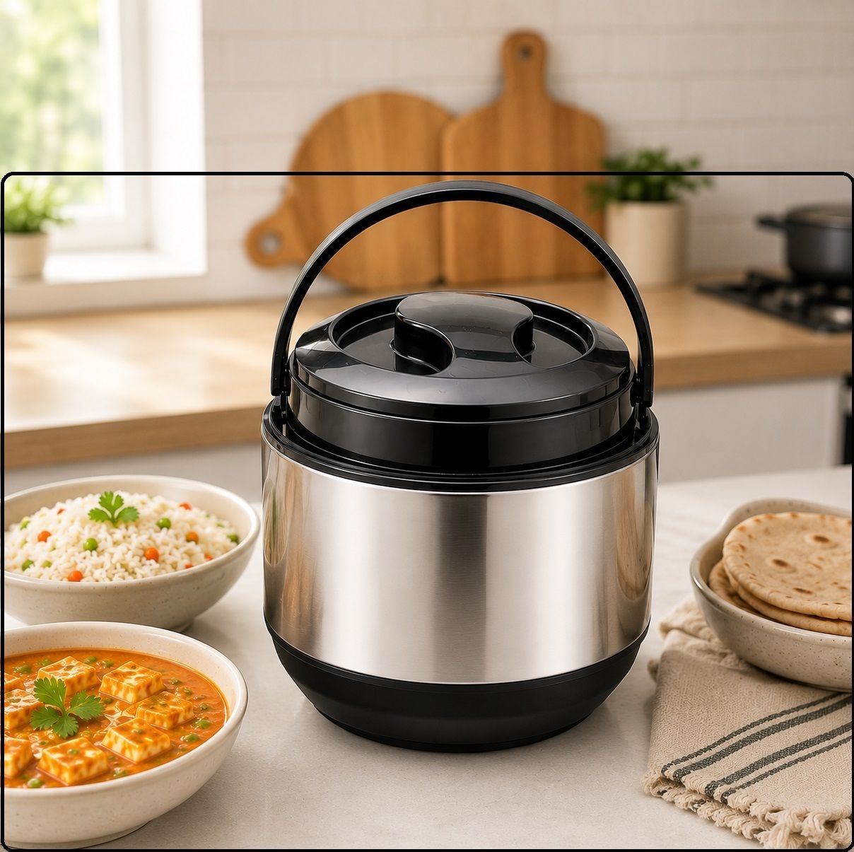 5500ML Stainless Steel Thermoware Casserole with Lid Thermoware Casserole-image-10