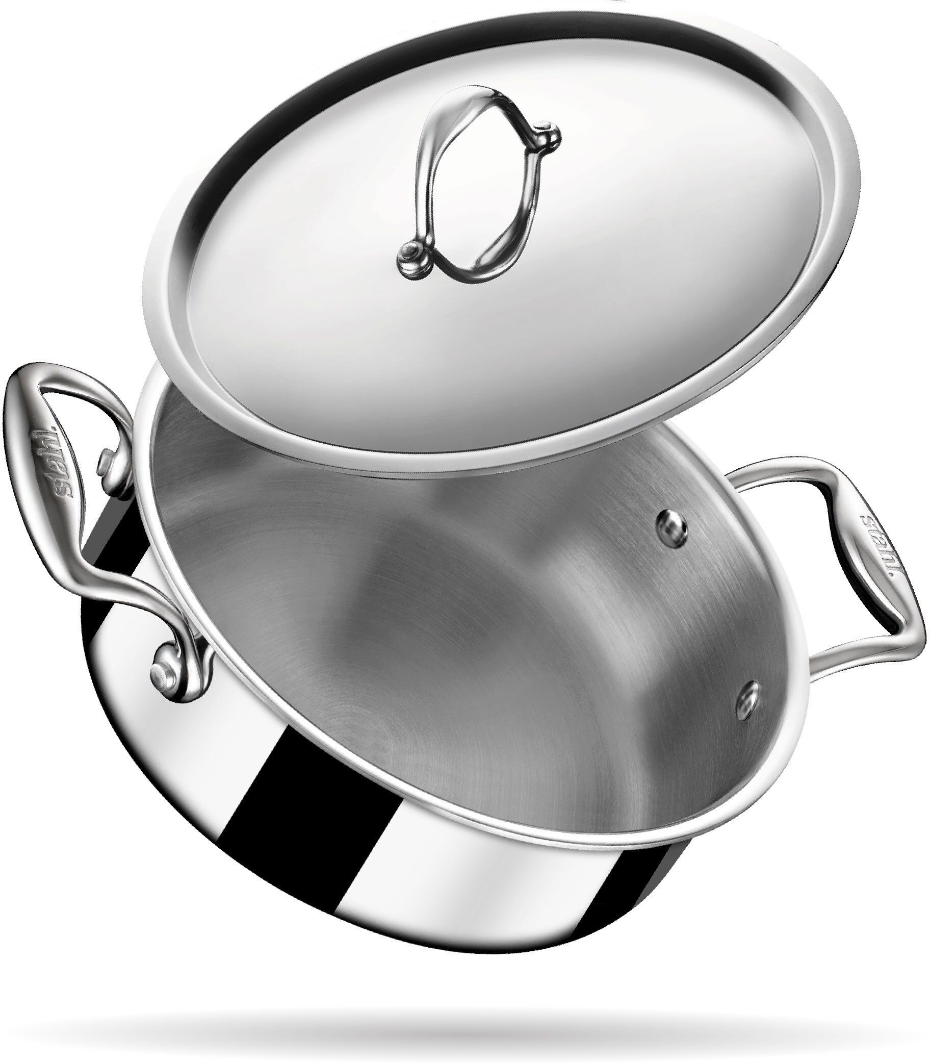 stahl Artisan Triply Stainless Steel 22 cm Cook and Serve Casserole-picture-19