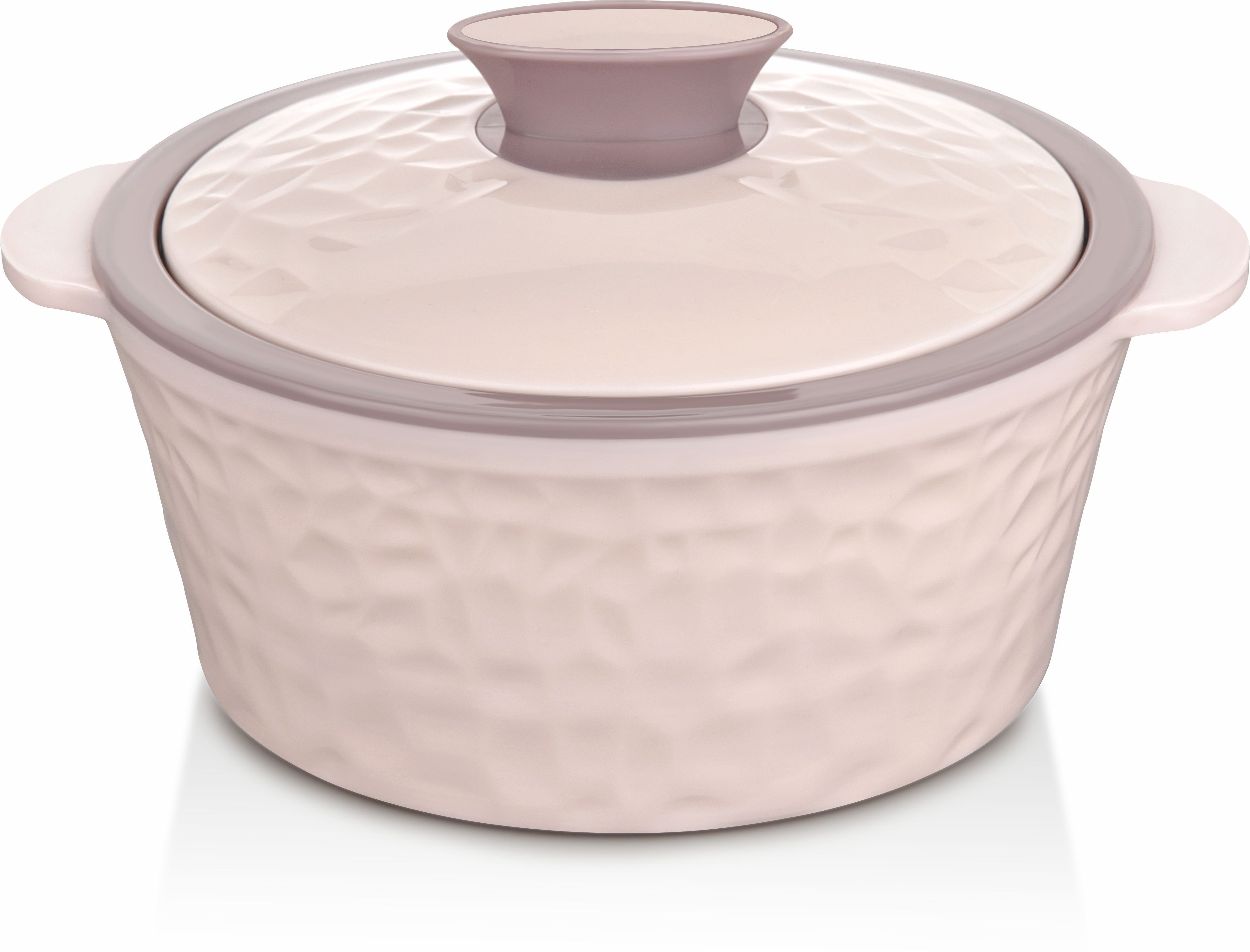 Topaz 2500 Plastic Inner Stainless Steel Casserole, 2.5 Litres,White Thermoware Casserole-image-23