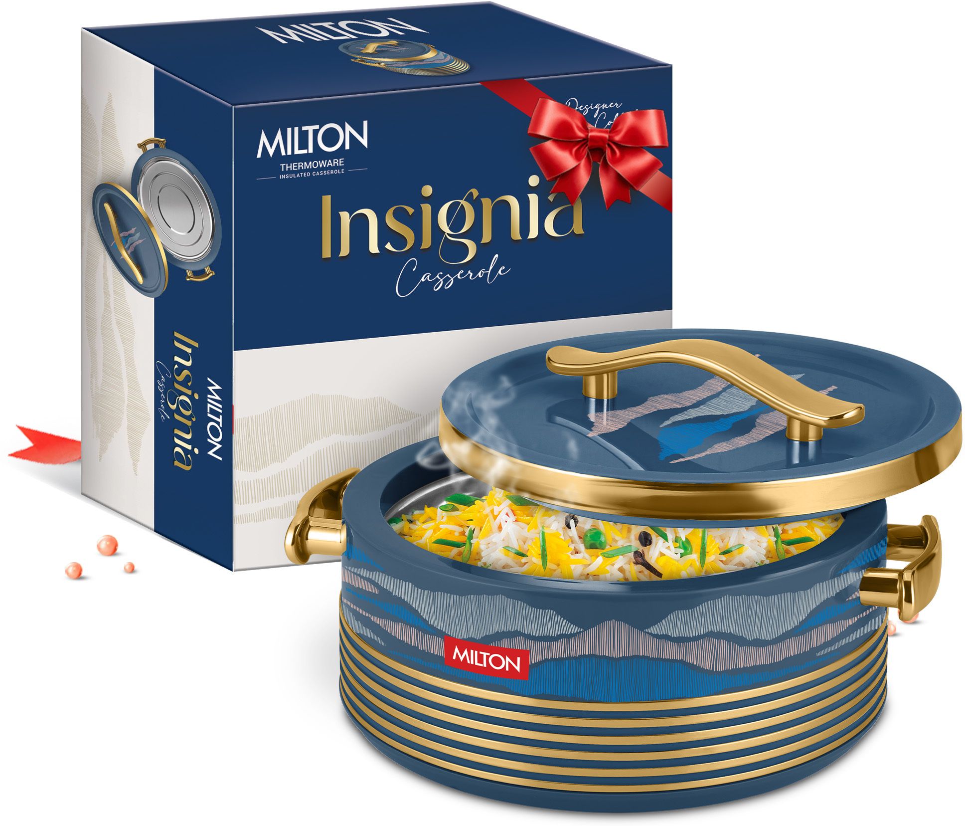 Milton Insignia 1000 Casserole 1250 ml | PU Insulated Hot Pot - Persian Blue Thermoware Casserole-image-18