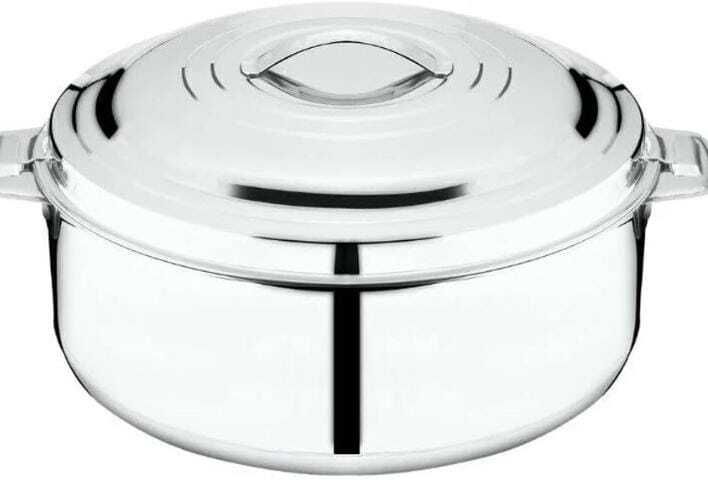 Stainless Steel Hot Pot Curry Roti Chapati Rice Hot Box Pot with Lock Serve Cook and Serve Casserole-image-10
