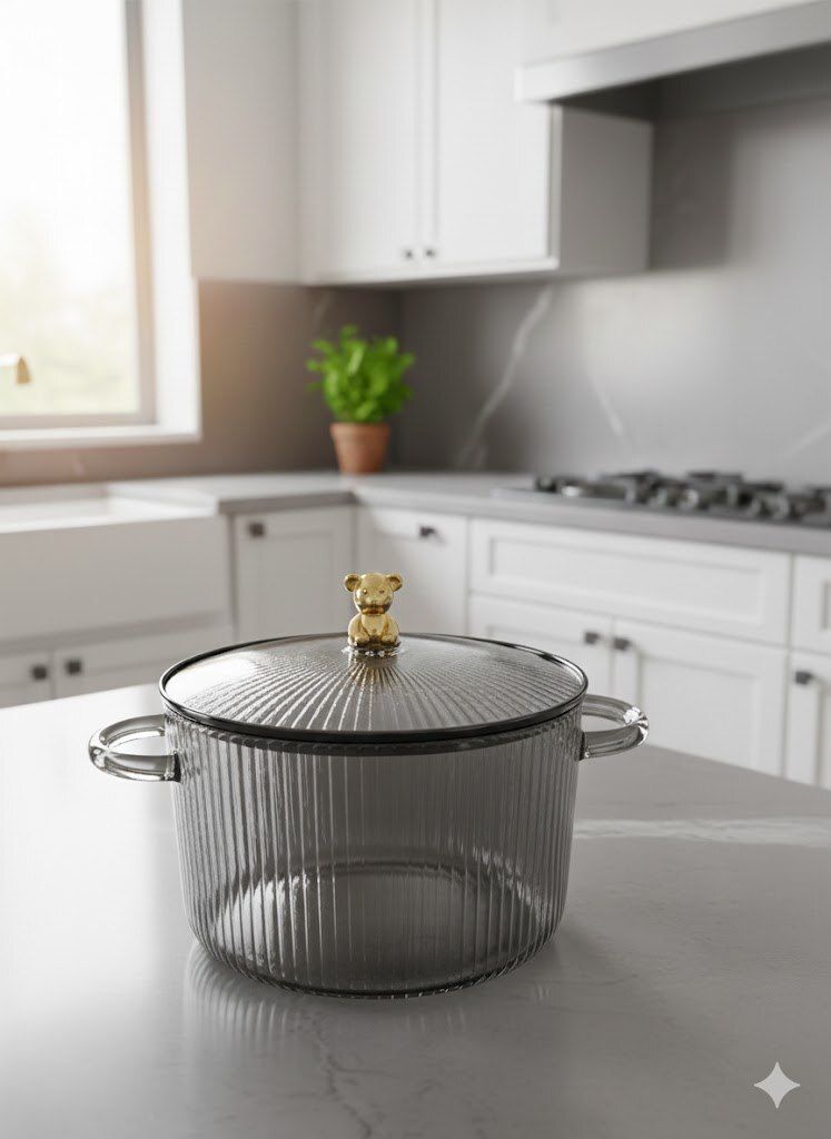 grebe Cooking Pot Glass Lid Clear Glass High Borosilicate Stew Soup Pot,cooking bowls Thermoware Casserole-picture-29