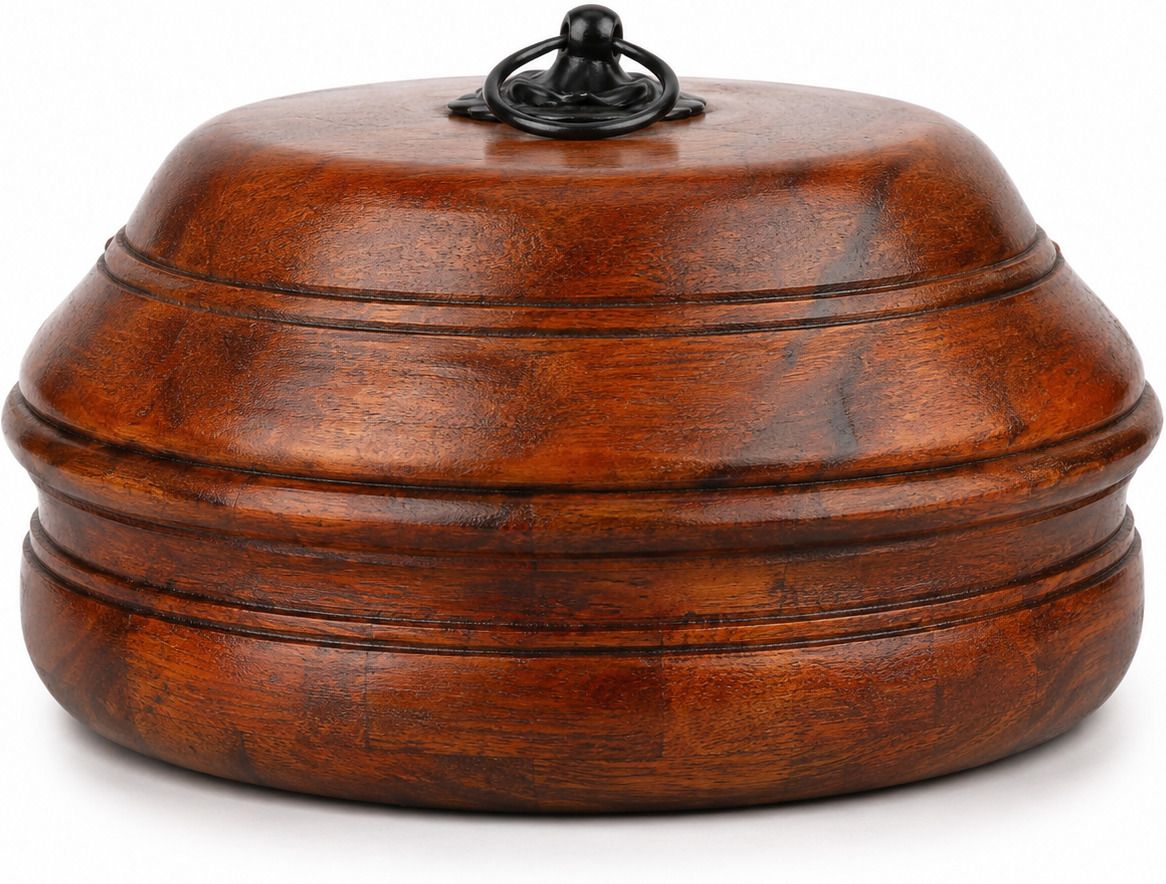 HNB Chapati Box |Wooden Roti Box for Kitchen & Dining |Hotpot Serving Dish Serve Casserole-image-18