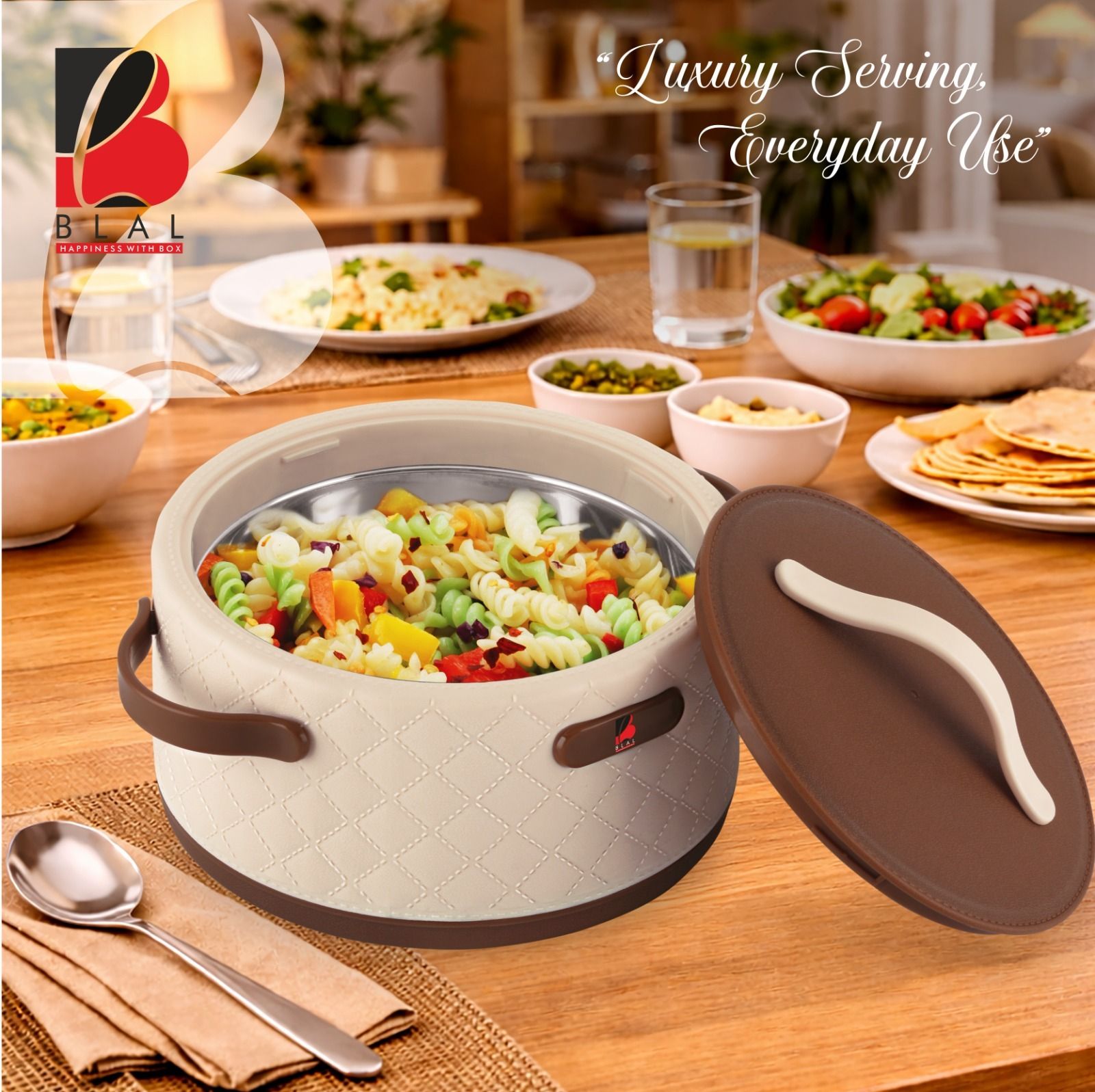 blal Thavor 3000 Inner Stainless Steel Insulated Thermoware Casserole Serve Casserole-picture-37
