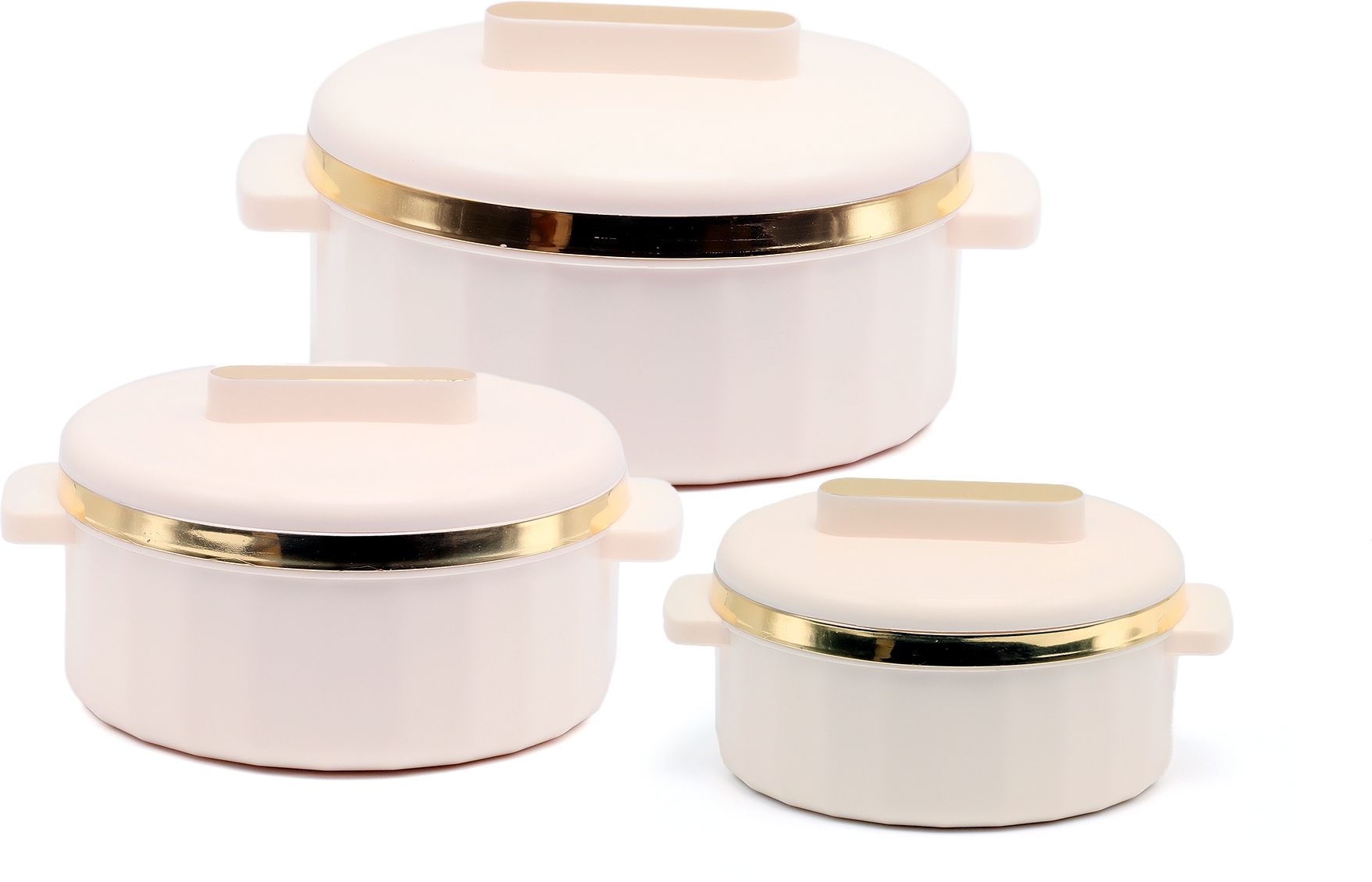 Mayora 3 Piece Cream Pack of 3 Thermoware Casserole Set-image-6