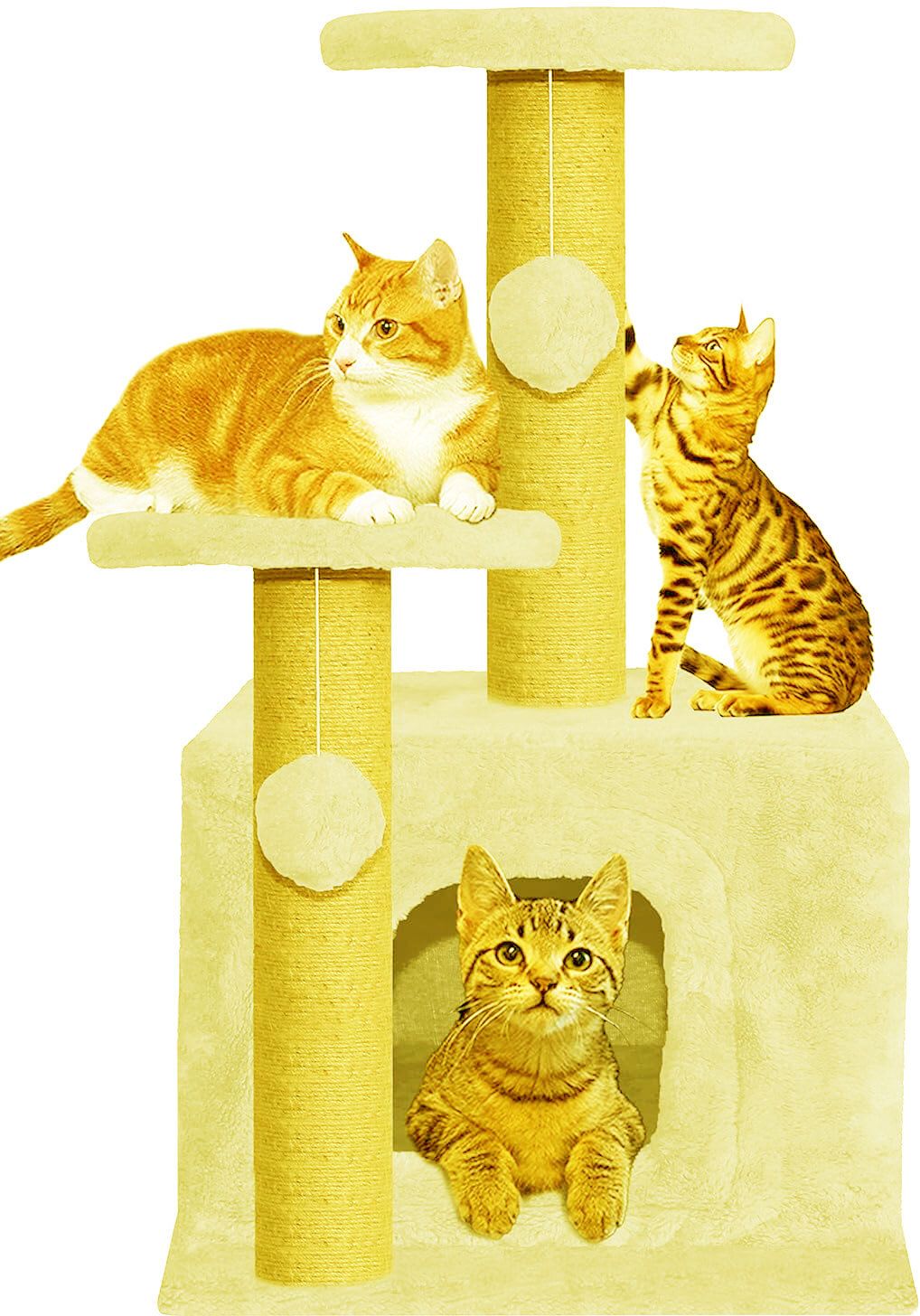 wudyhub Premium Cat Tree Tower with Condo Free Standing Cat Tree-picture-21