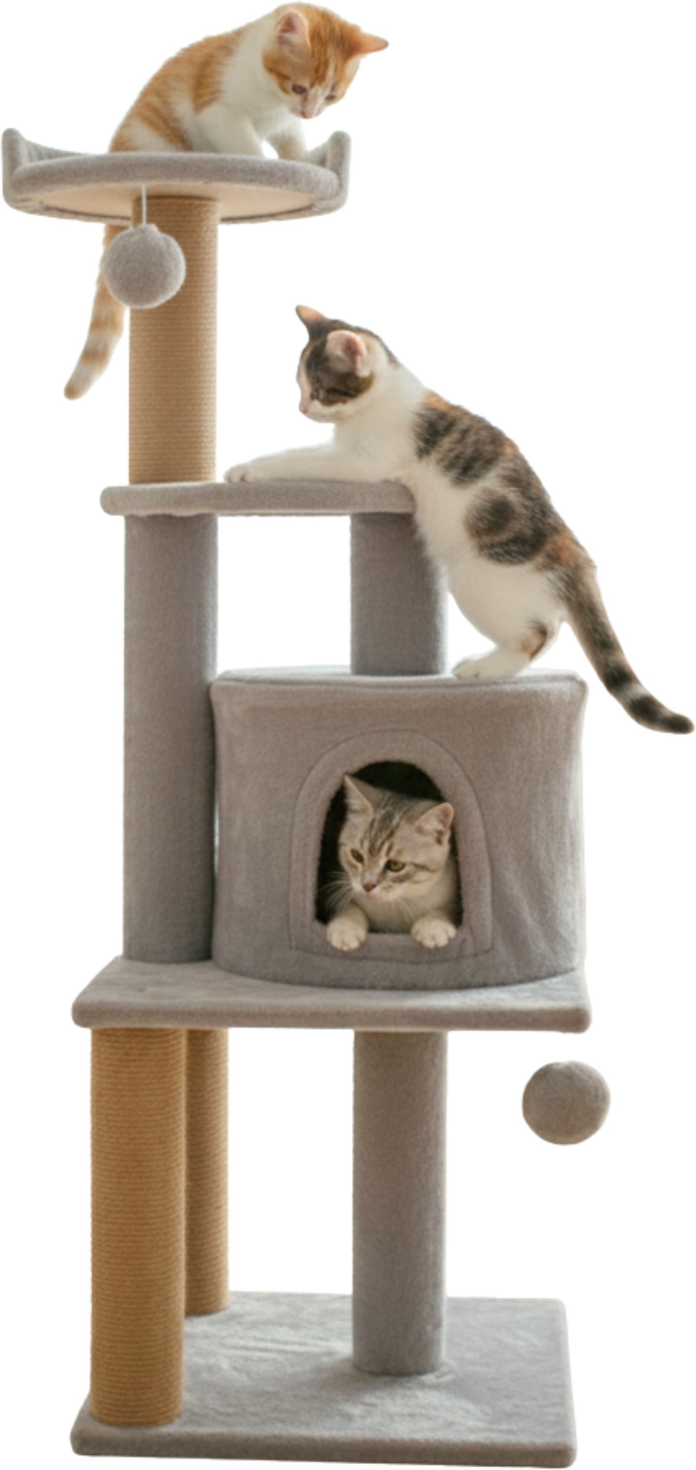 furrlovers THREE FLOOR MULTISTORY Free Standing Cat Tree-picture-3