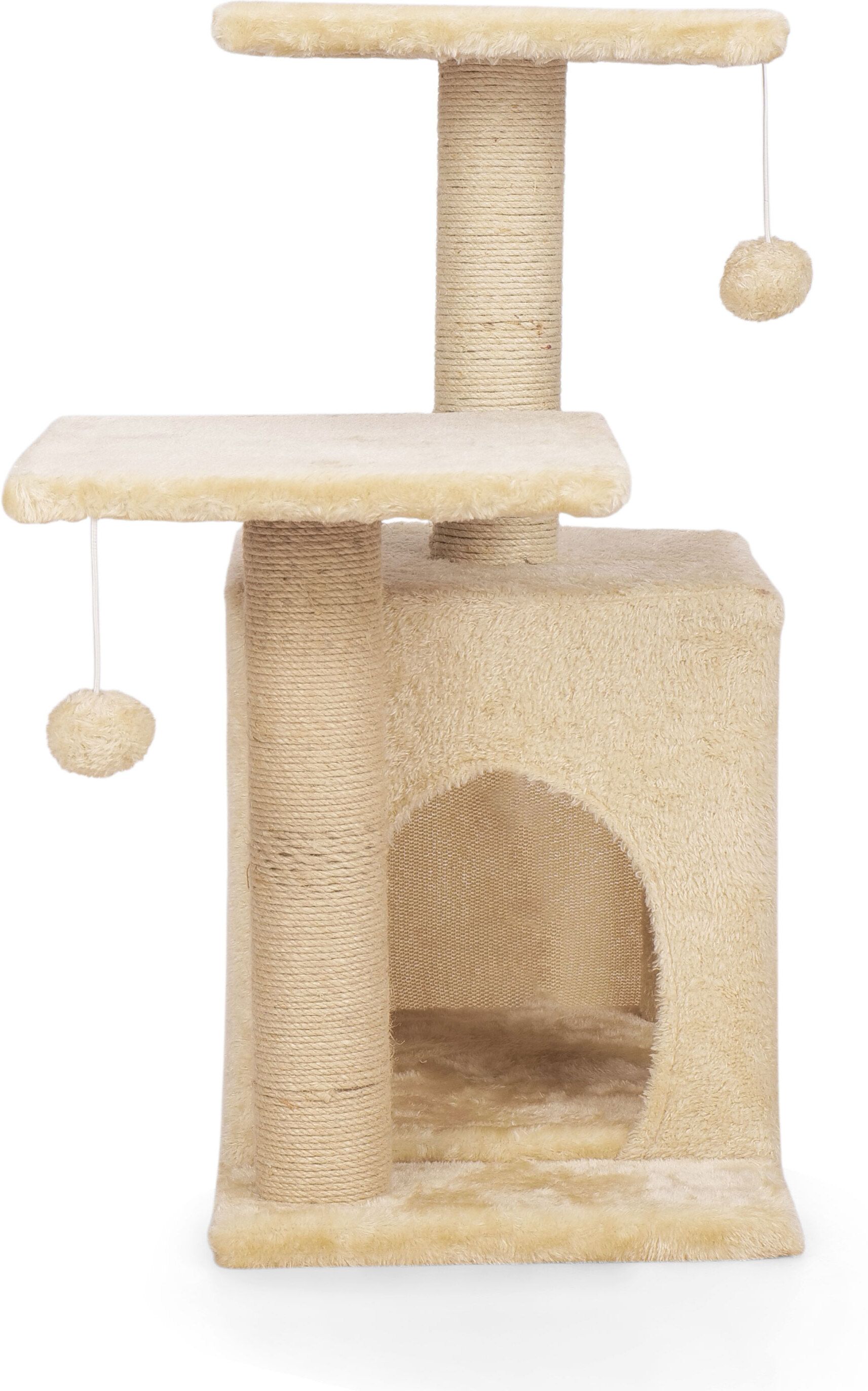 wudyhome Premium Natural Jute Round Cat Tower Cream Free Standing Cat Tree-picture-43