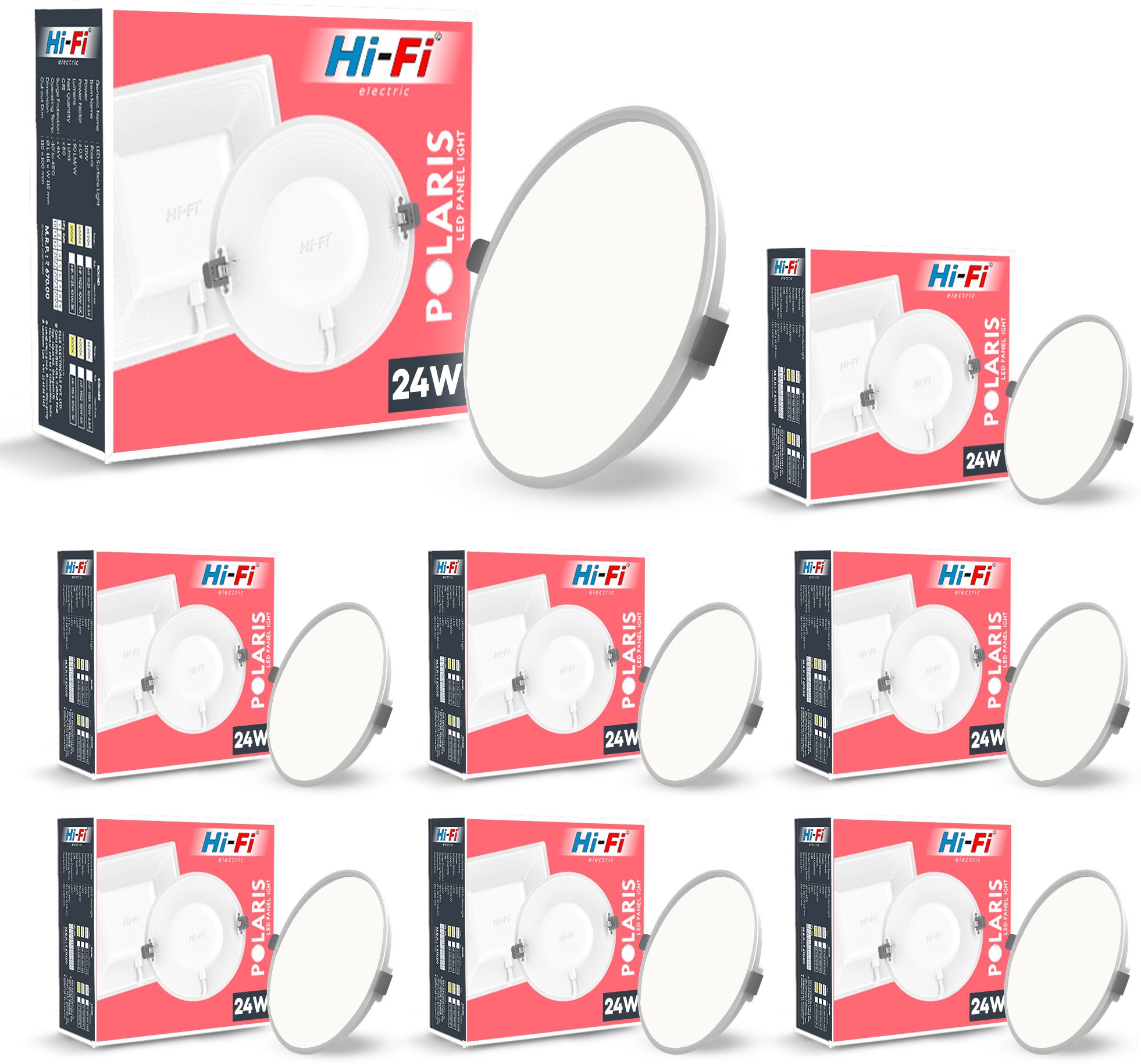 hi-fi POLARIS 24 Watt Panel Light With Inbuild Driver ( Natural White ) Surface Ceiling Light Ceiling Lamp-picture-47
