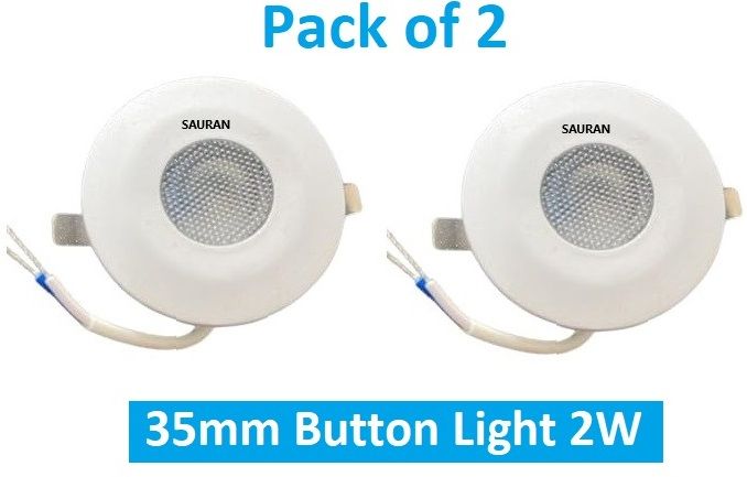 sauran Pack of 2 35mm LED Button Light 2W MBL11.2 Ceiling Light Ceiling Lamp-picture-32