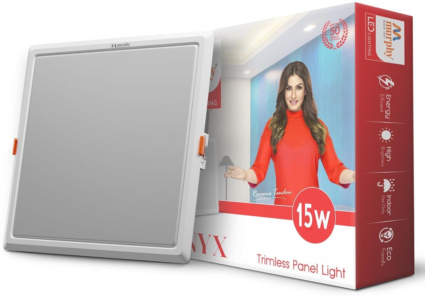 murphy LED 15W TRIMLESS Square (Warm White, Pack of 1) Recessed Ceiling Lamp-picture-11