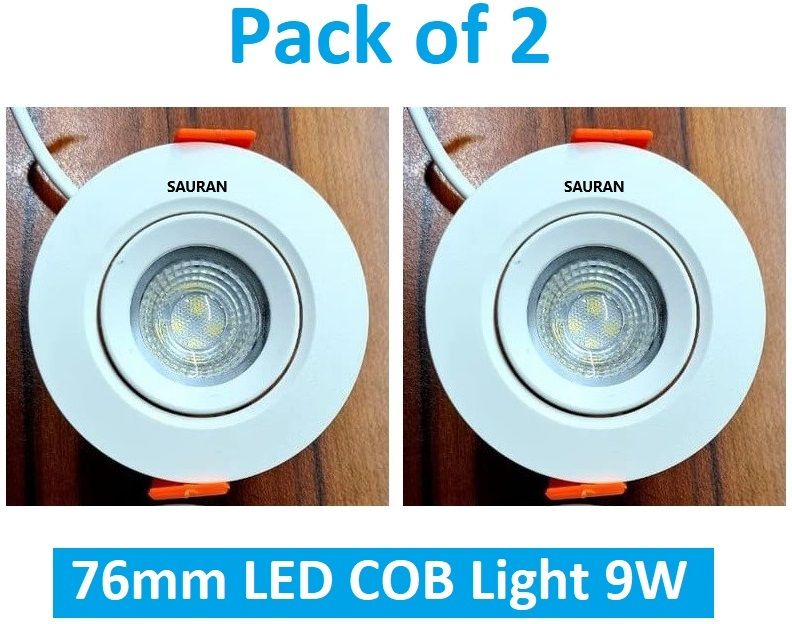 Pack of 2 76mm LED COB Pure White Light 9W LEC17.2 (With Warranty) Ceiling Light Ceiling Lamp-image-19