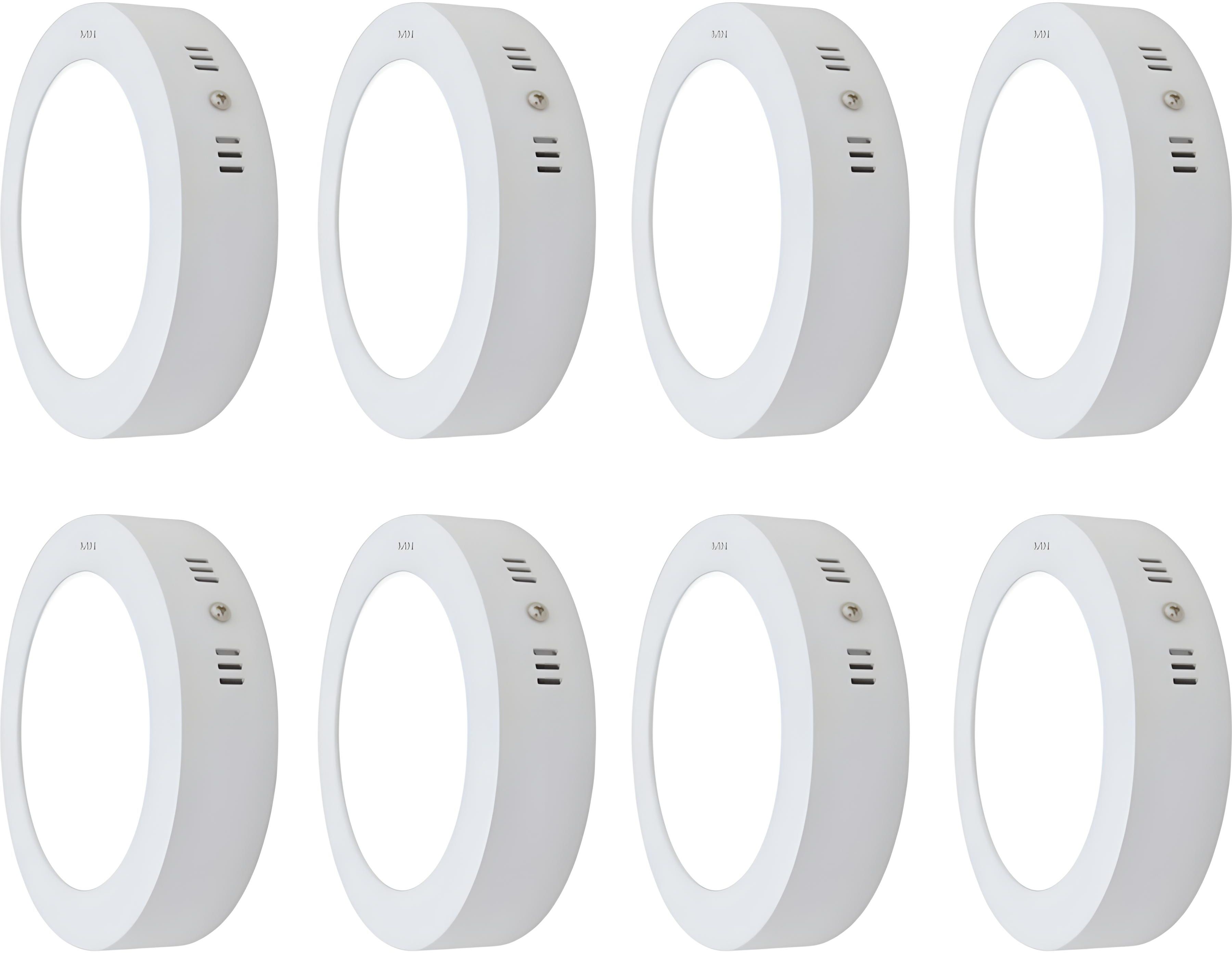 mnlight 9watt dwon light surface white color pack of 8 Recessed Ceiling Lamp-picture-14