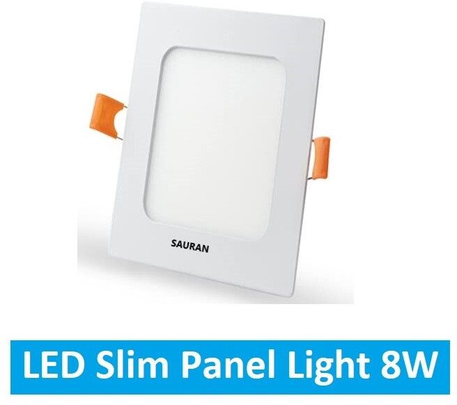 sauran Square LED Slim Panel Natural White Light 8W LSP 37.1 (With Warranty) Ceiling Light Ceiling Lamp-picture-21