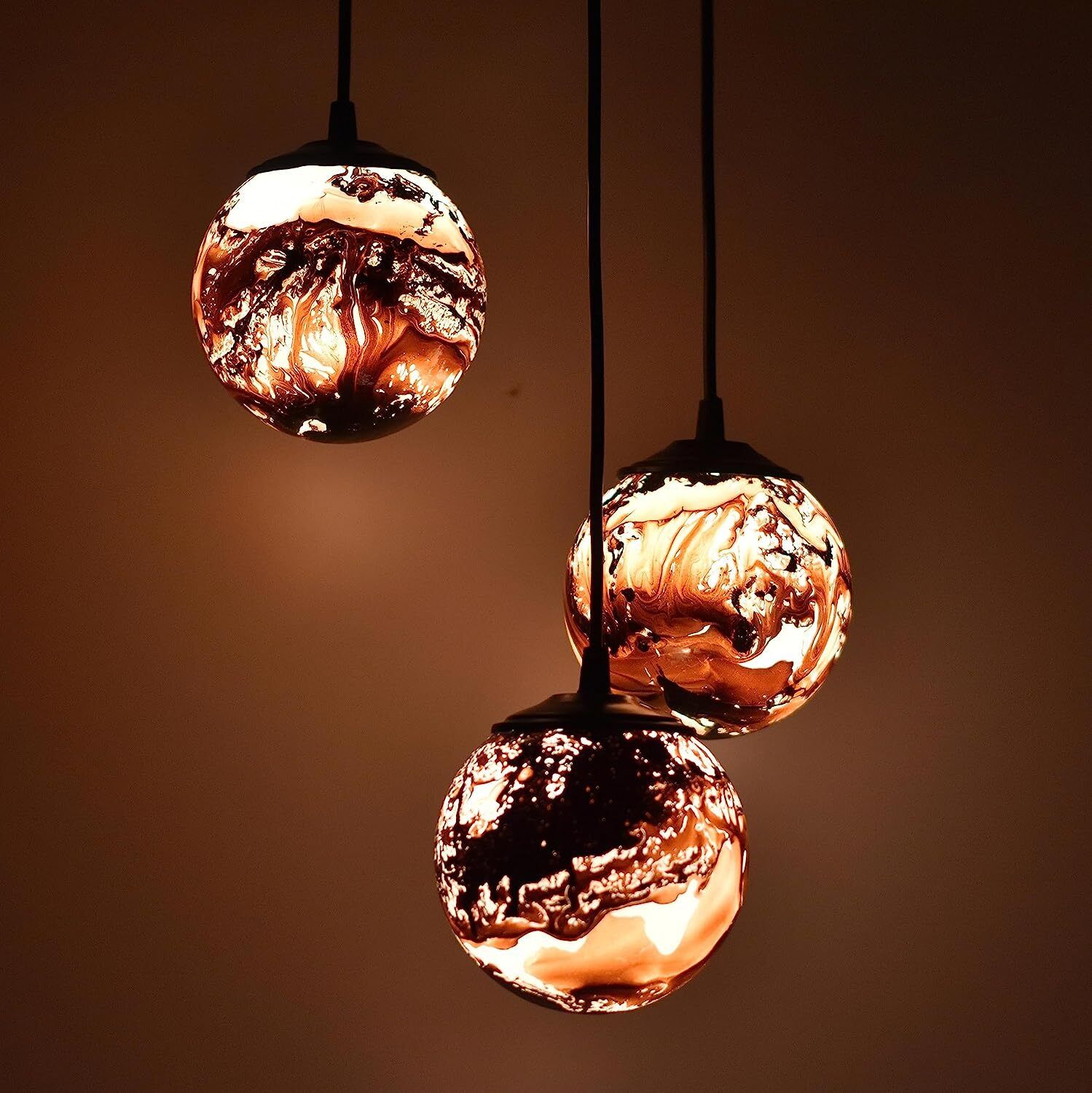 Glass Pendant Lights for Dining Table, Pendant Lighting Fixture Hanging Lamp Chandelier Ceiling Lamp-image-16